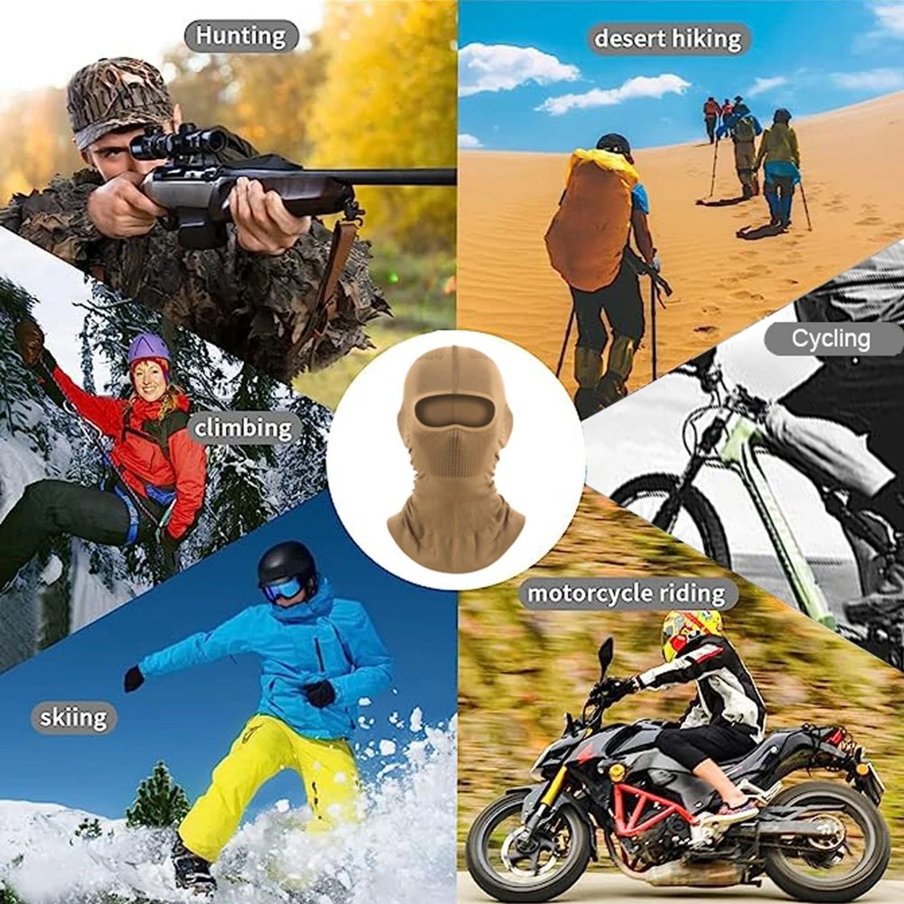 High Elastic Breathable Balaclava Face Mask 5