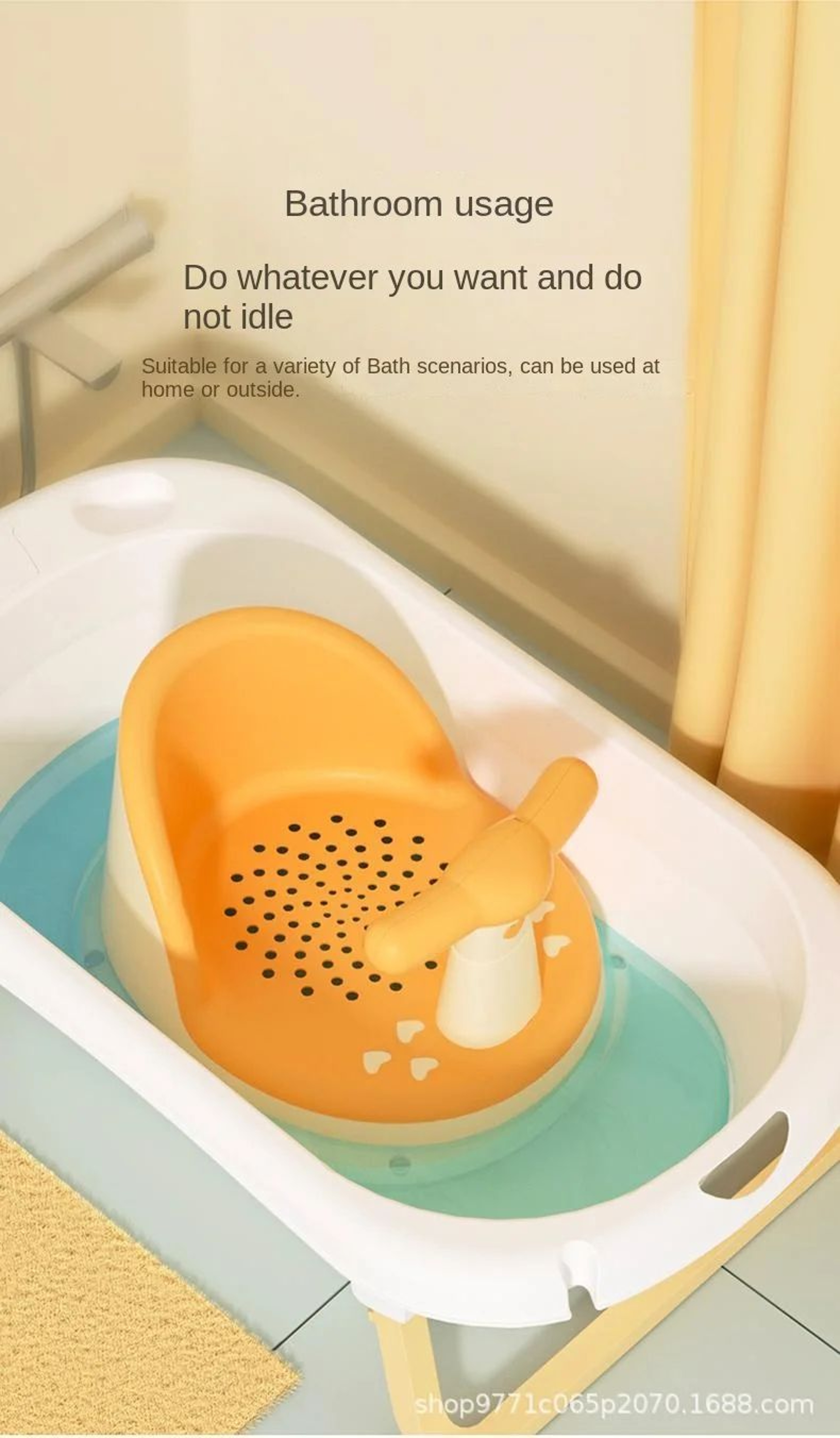 Portable Baby Shower Seat And Stand For Newborns 14