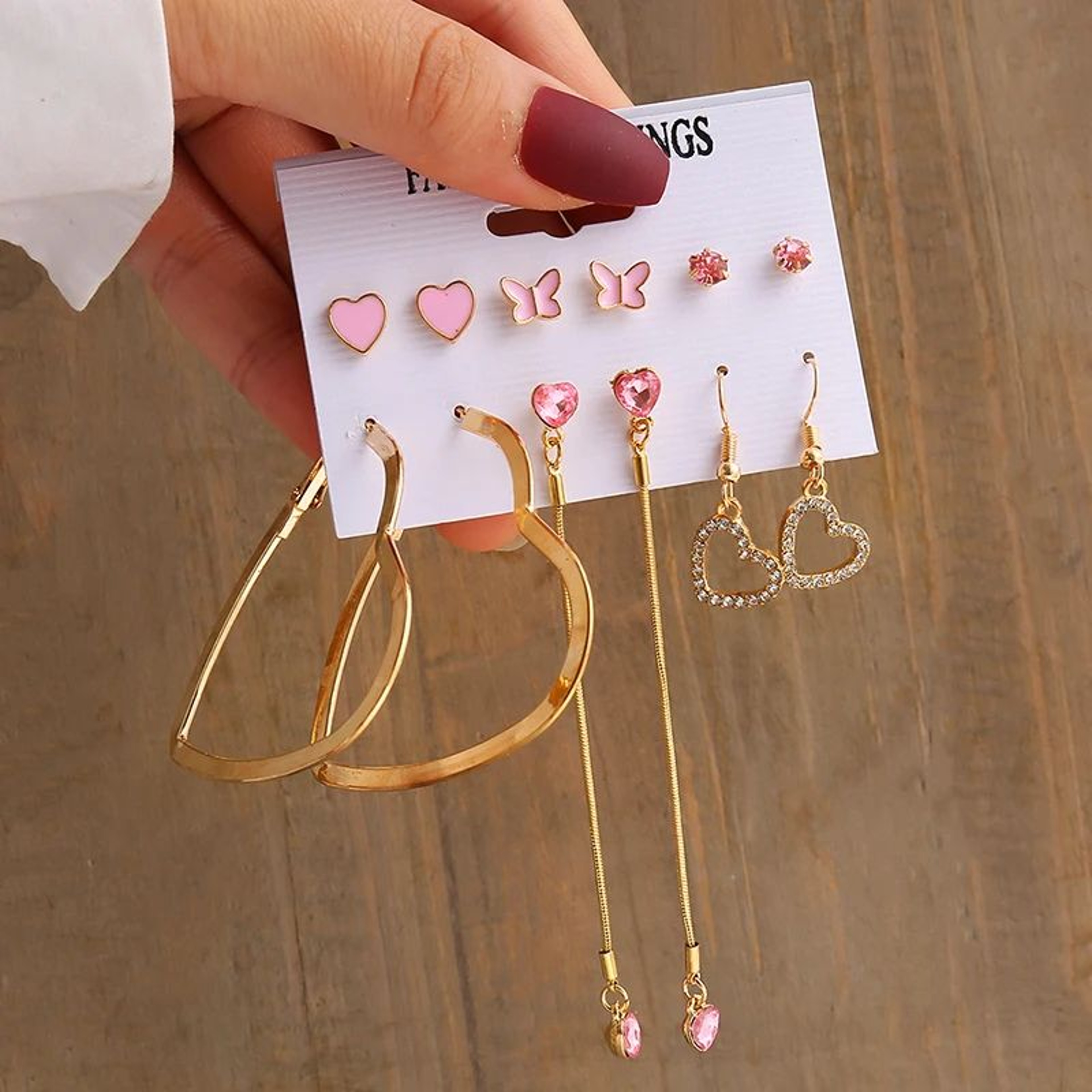 Gold Vintage Geometric Pearl Dangle Earrings 15