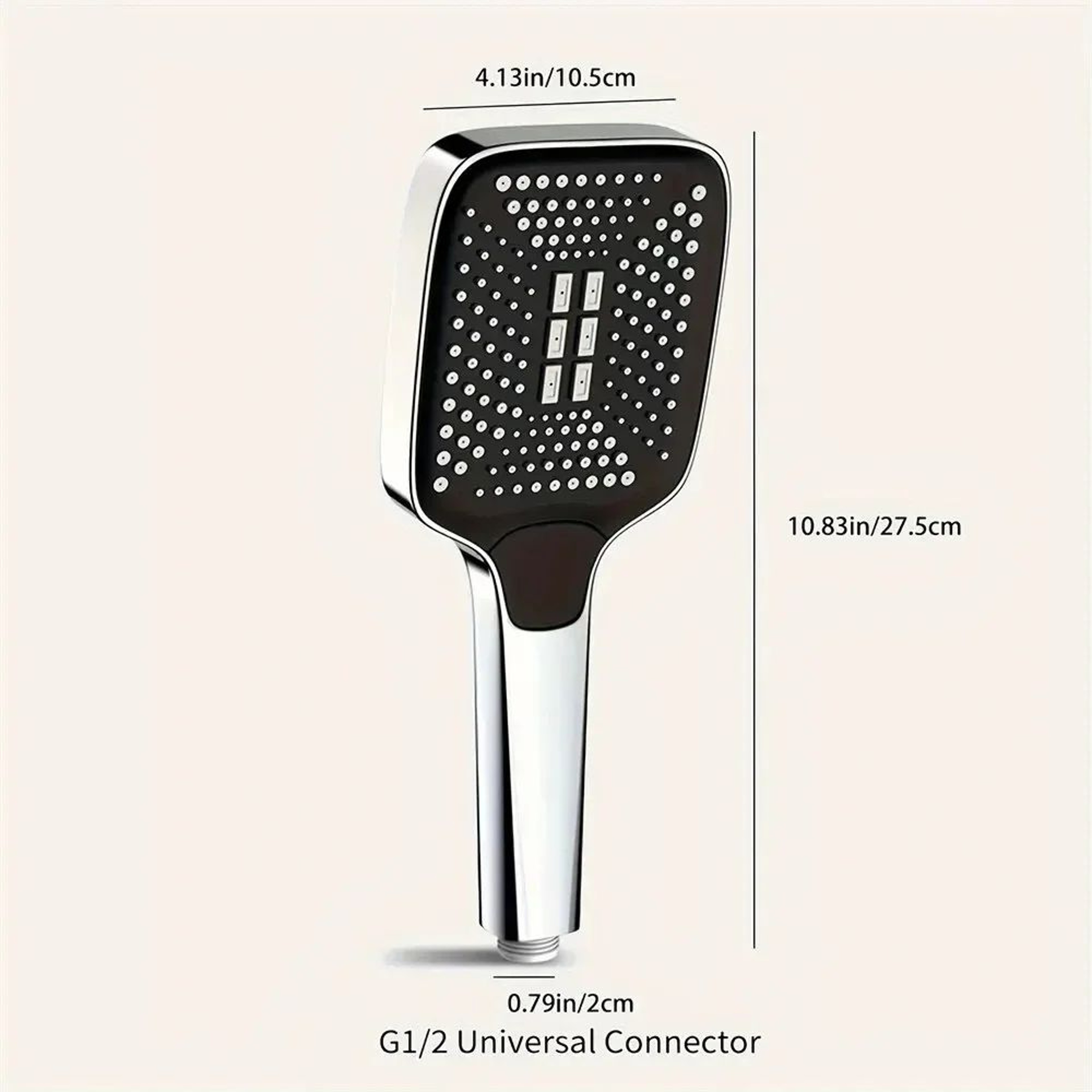 Adjustable 3Mode High Pressure Rainfall Shower Head 4