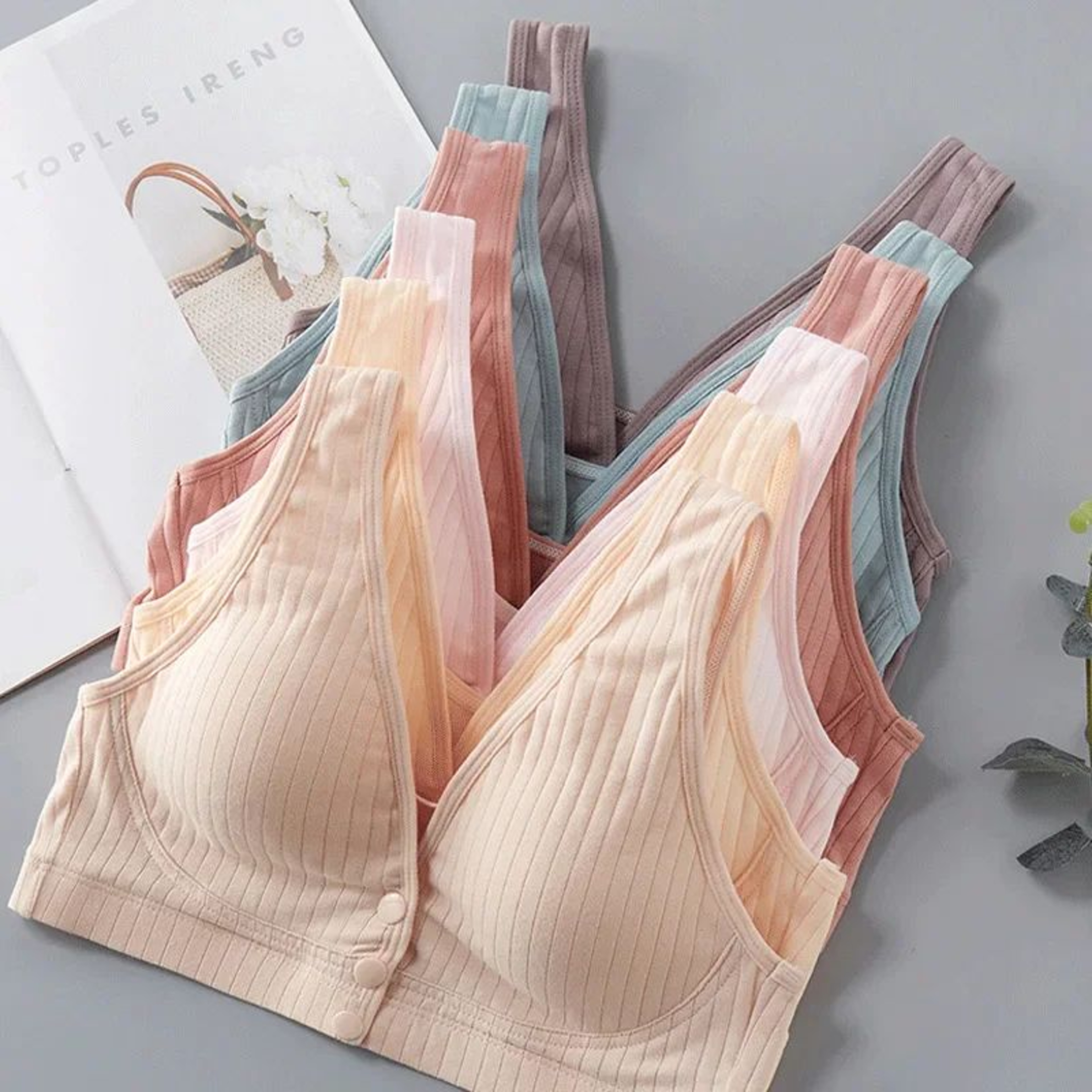Pure Cotton Plus Size Nursing And Maternity Bra 0