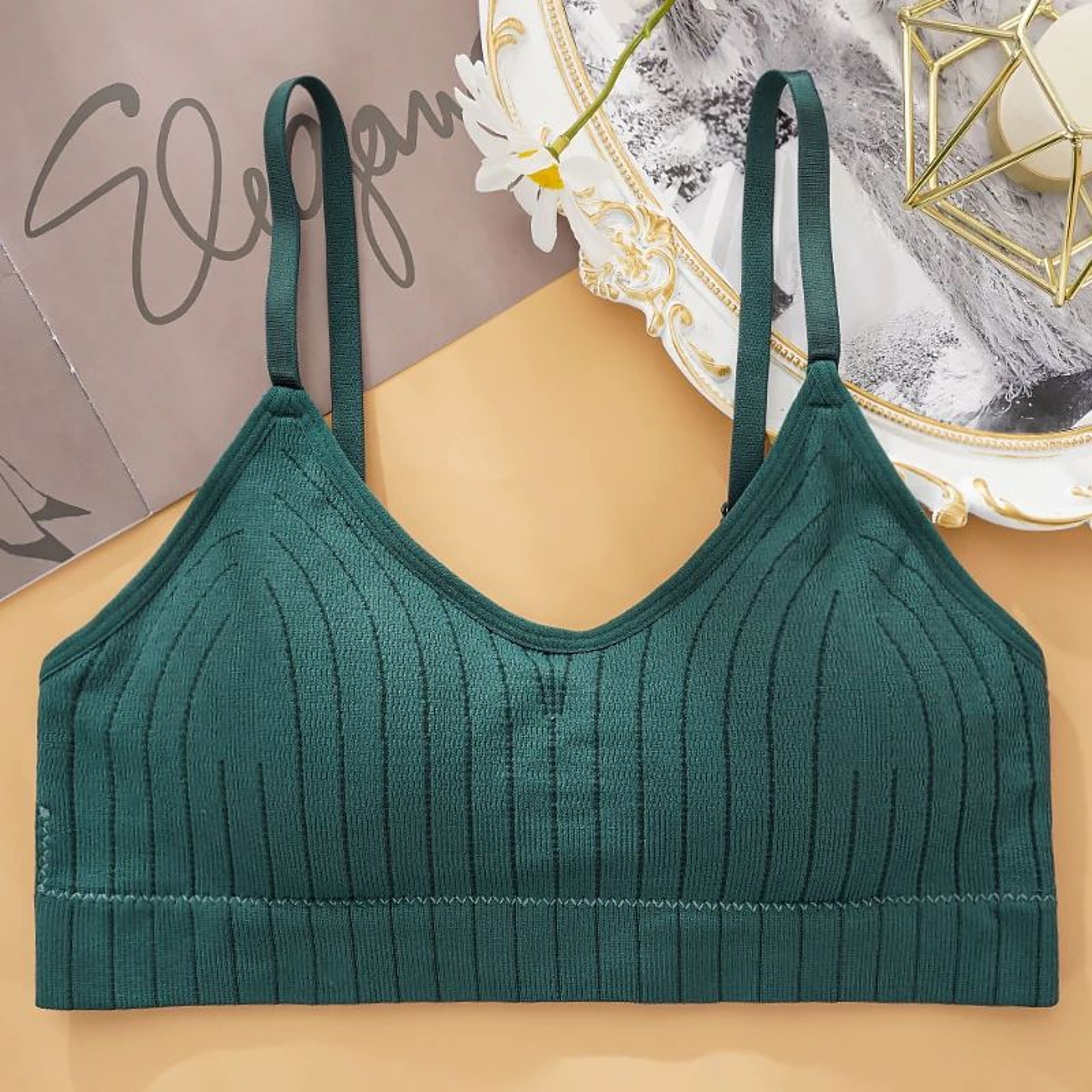 Seamless Wireless Padded Bralette Crop Top 15