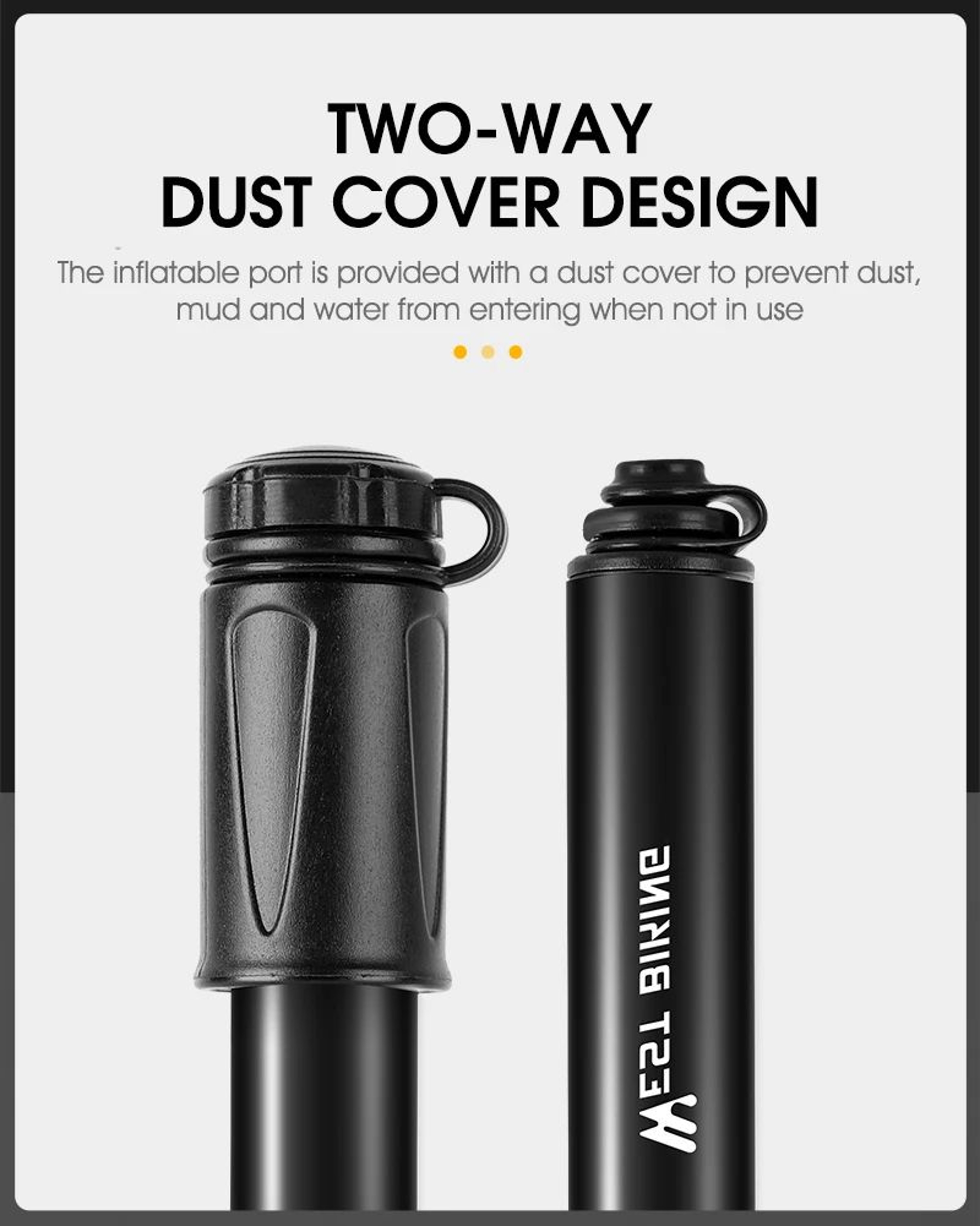 WEST BIKING Mini Bike Pump 100PSI Aluminum Alloy 13