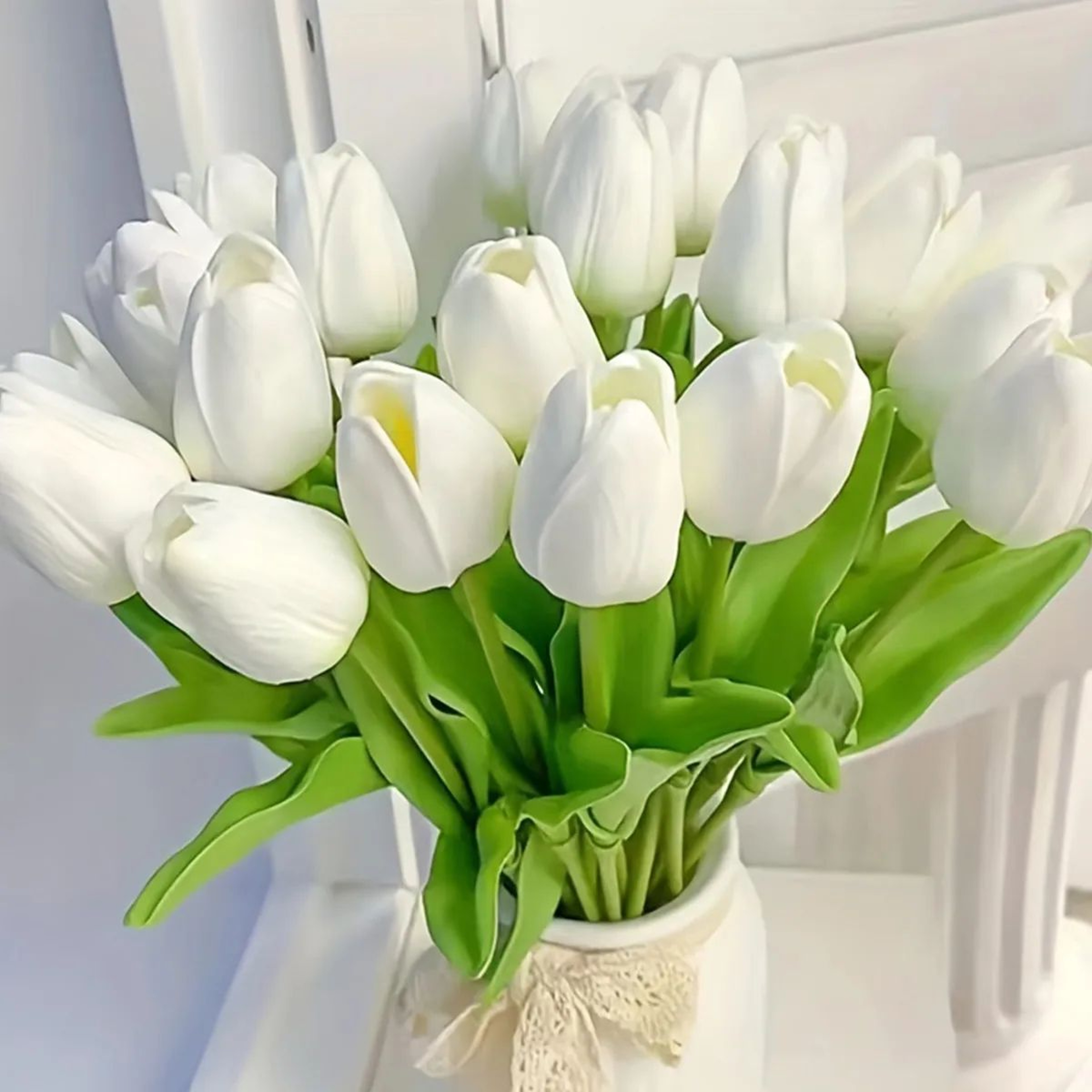 10Pcs Realistic Artificial Tulip Flowers For Home Decor 0