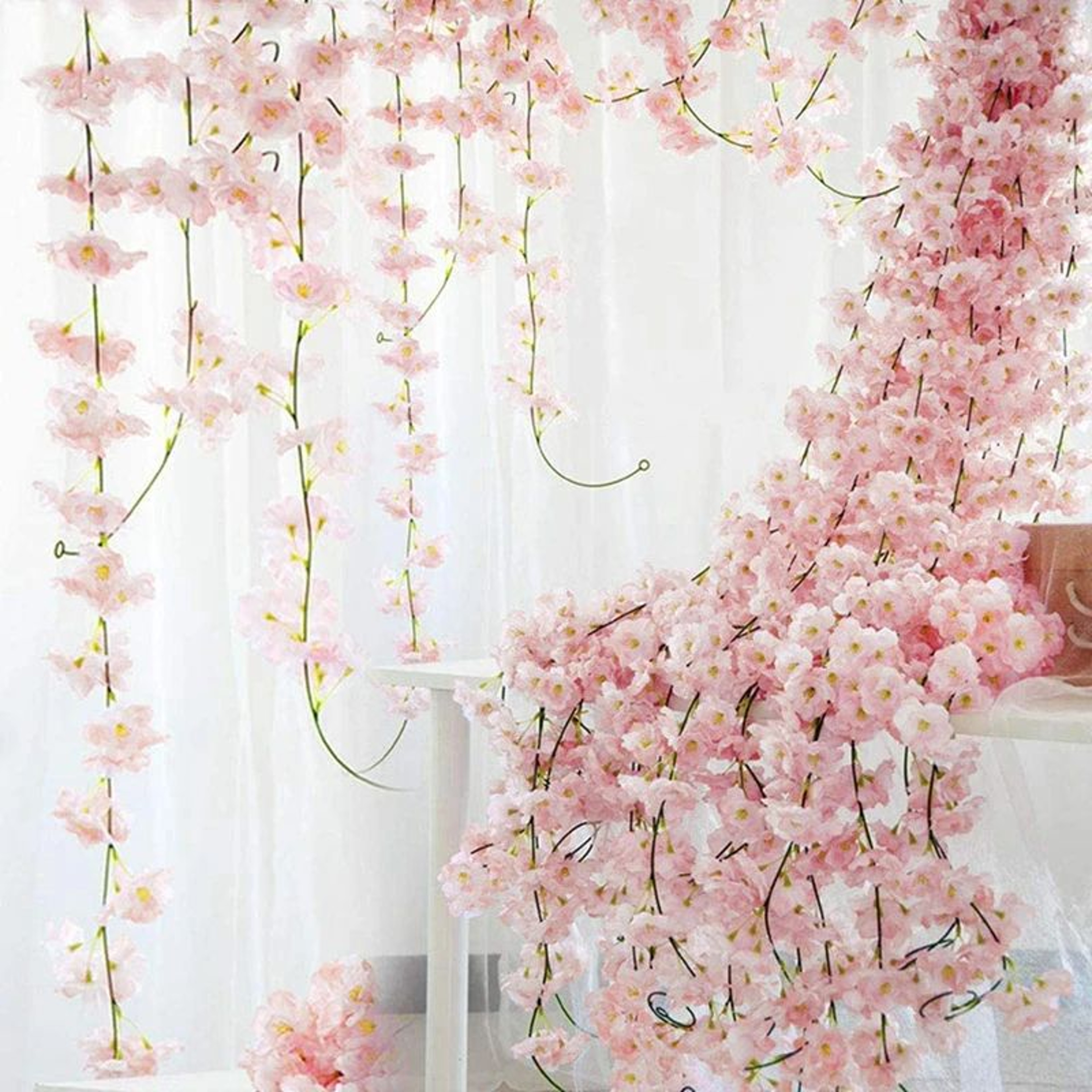 180 CM Artificial Sakura Flower Vine For Wedding  Home Decor 2