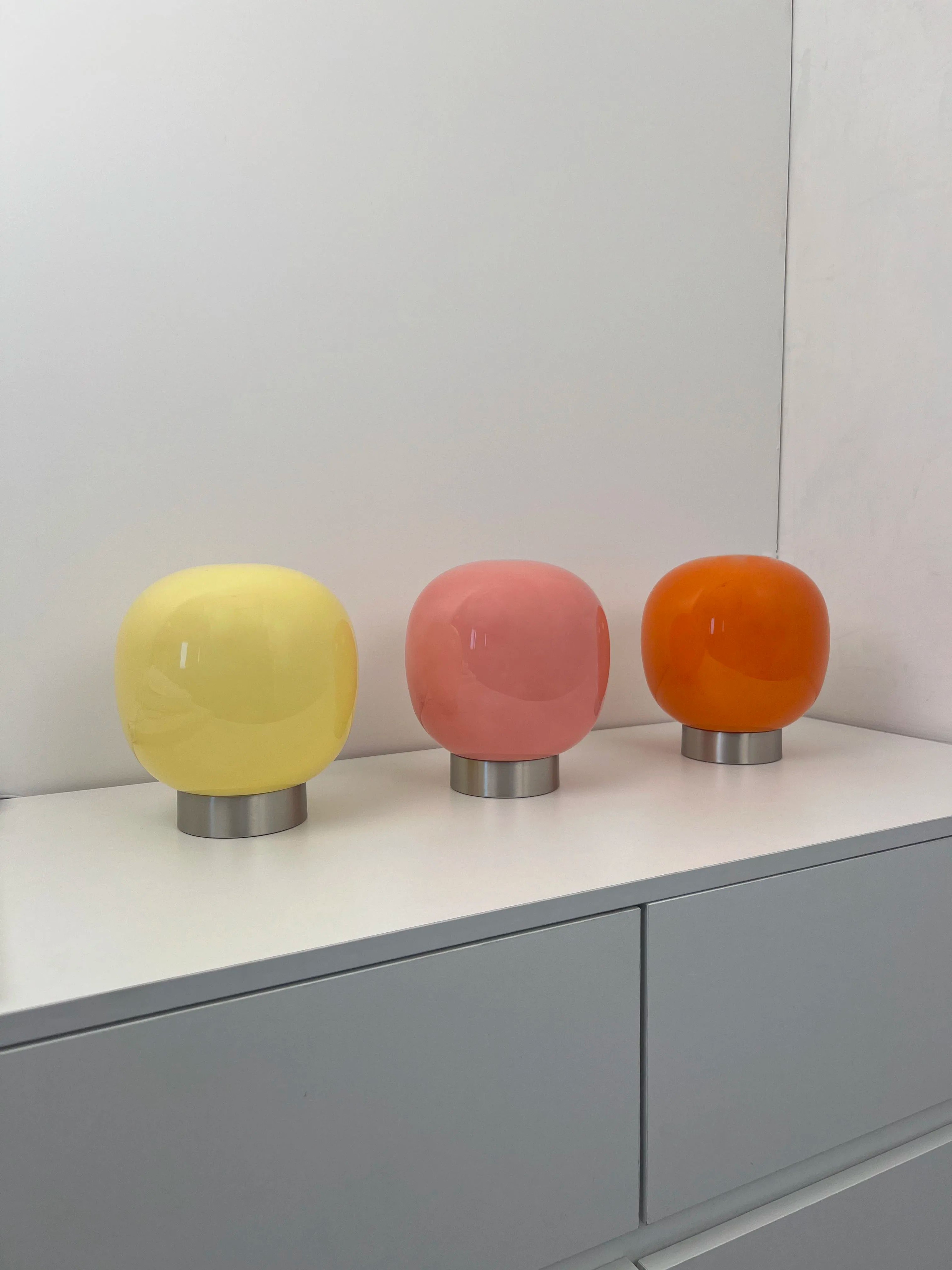 Macaron Glass Table Lamp With Trichromatic Dimming 14
