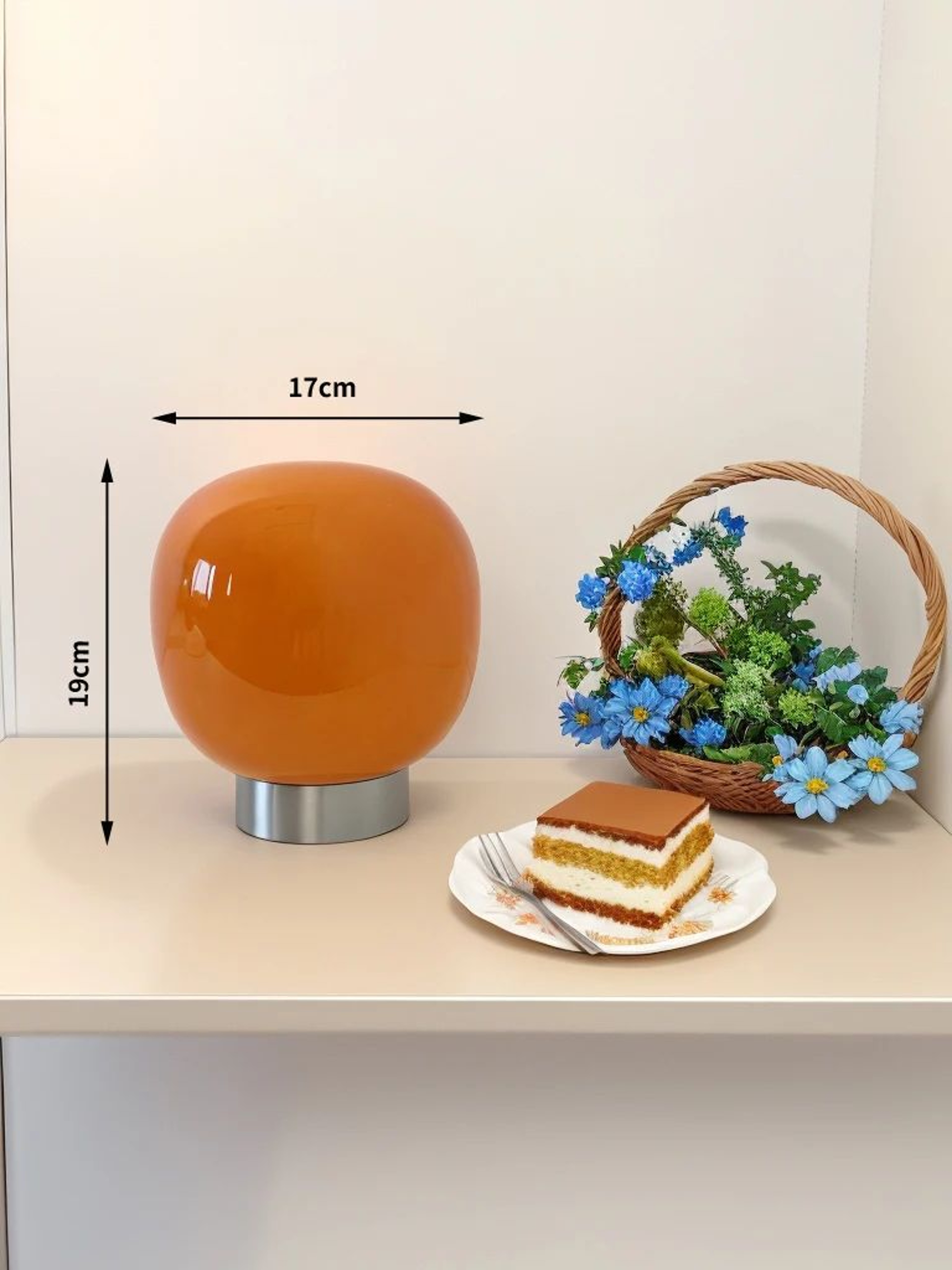 Macaron Glass Table Lamp With Trichromatic Dimming 16