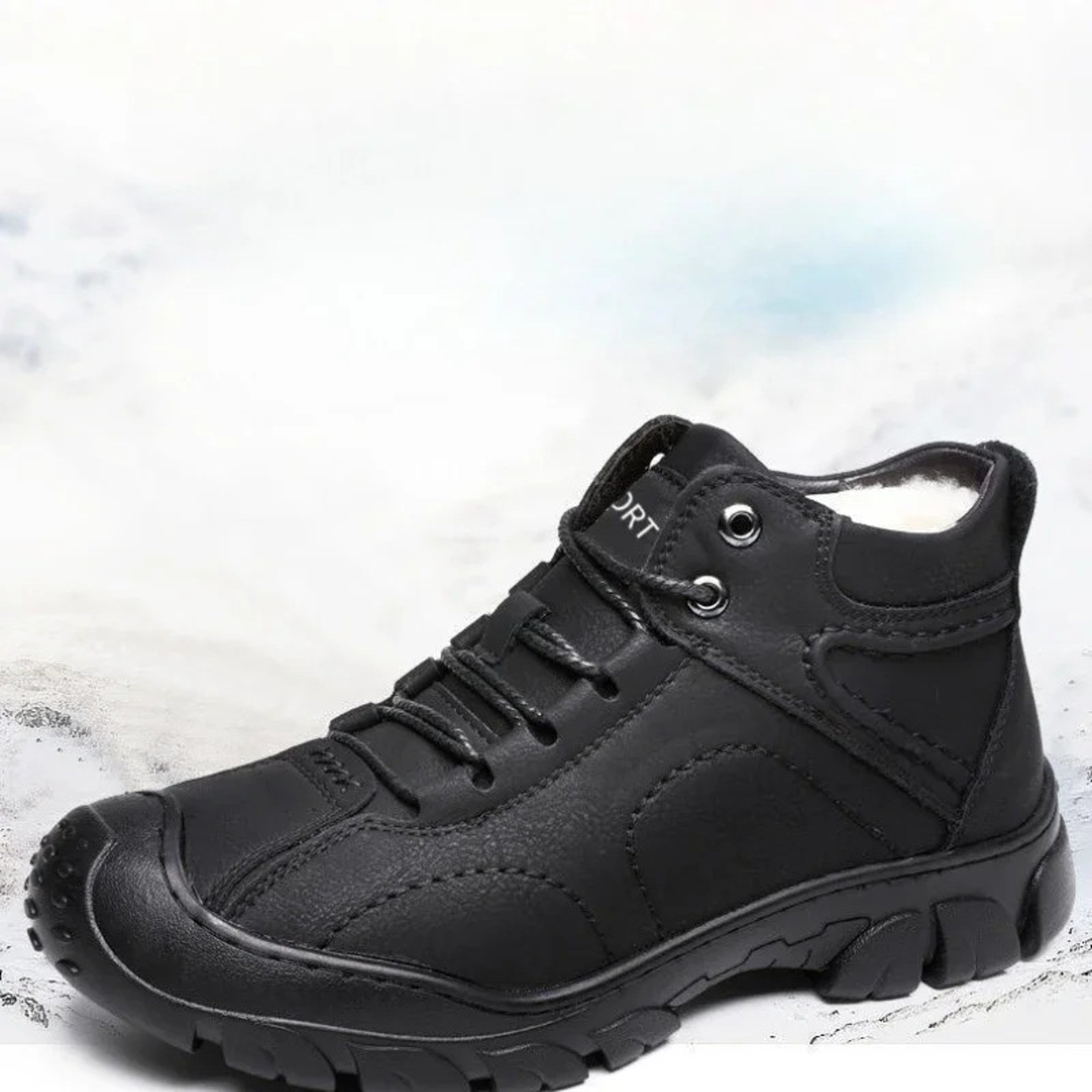 Men Winter Snow Boots That Keep Feet Warm and Dry With Steady Traction for Long Days – view 1