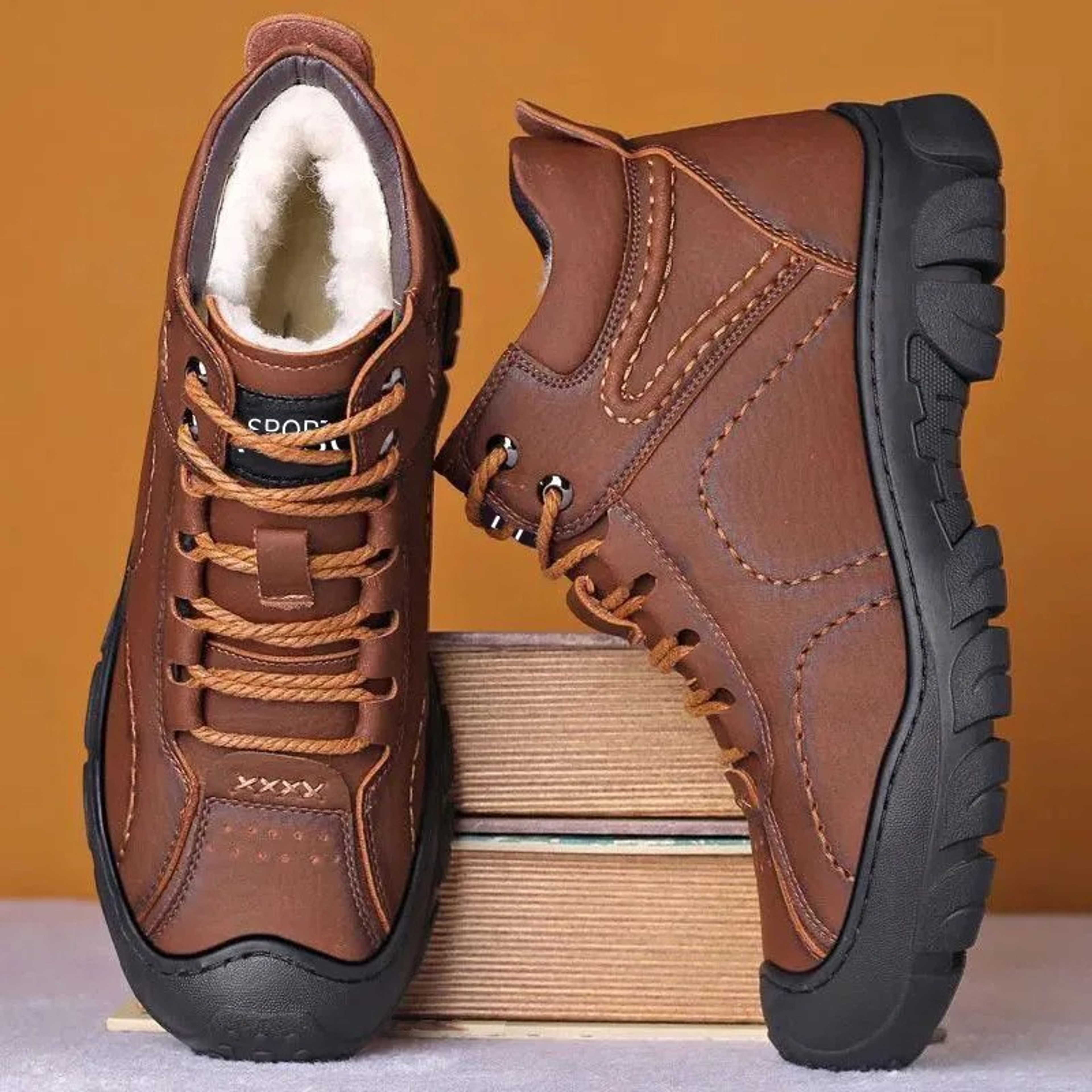 Men Winter Snow Boots That Keep Feet Warm and Dry With Steady Traction for Long Days – view 2