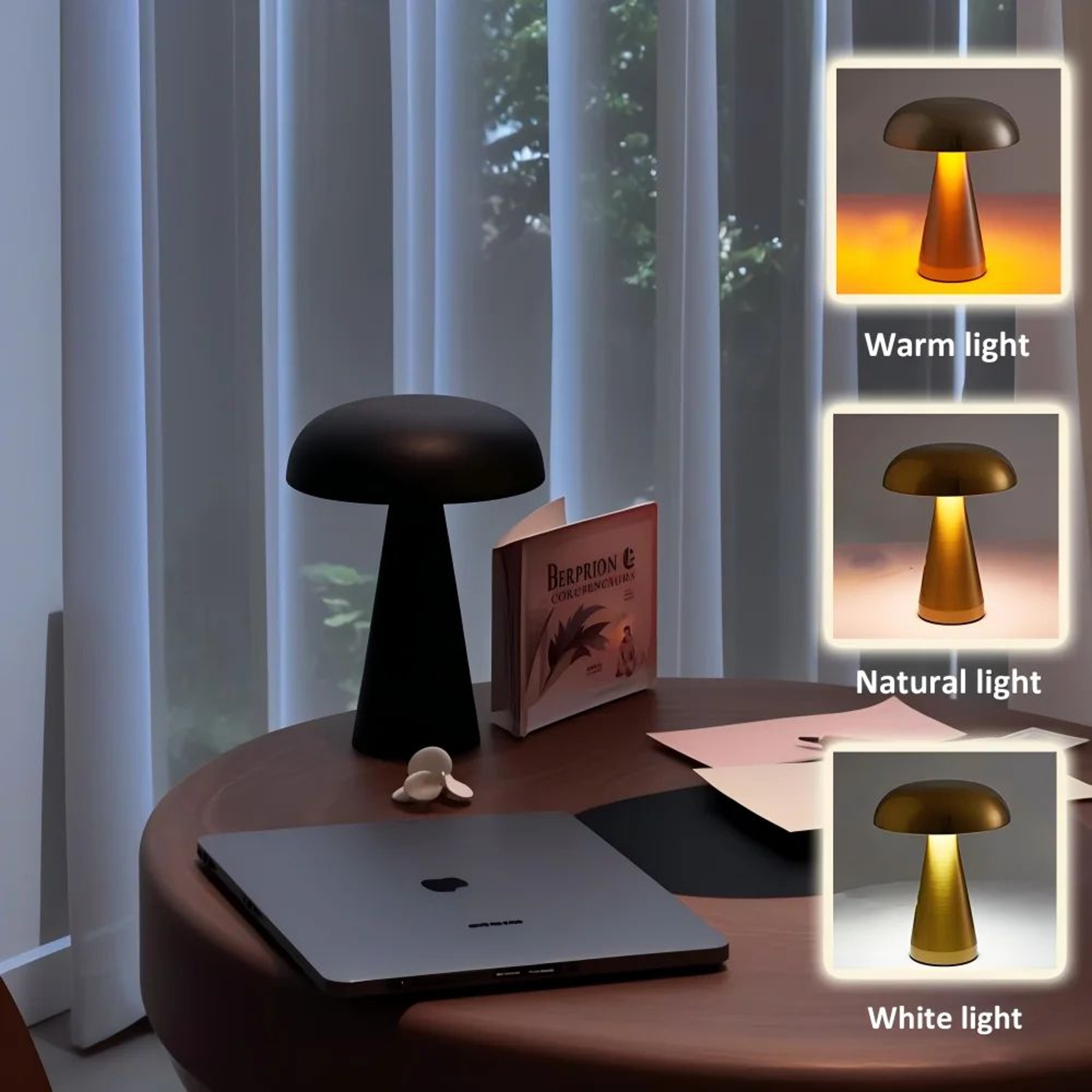 Classic Mushroom Iron Art Table Lamp 0