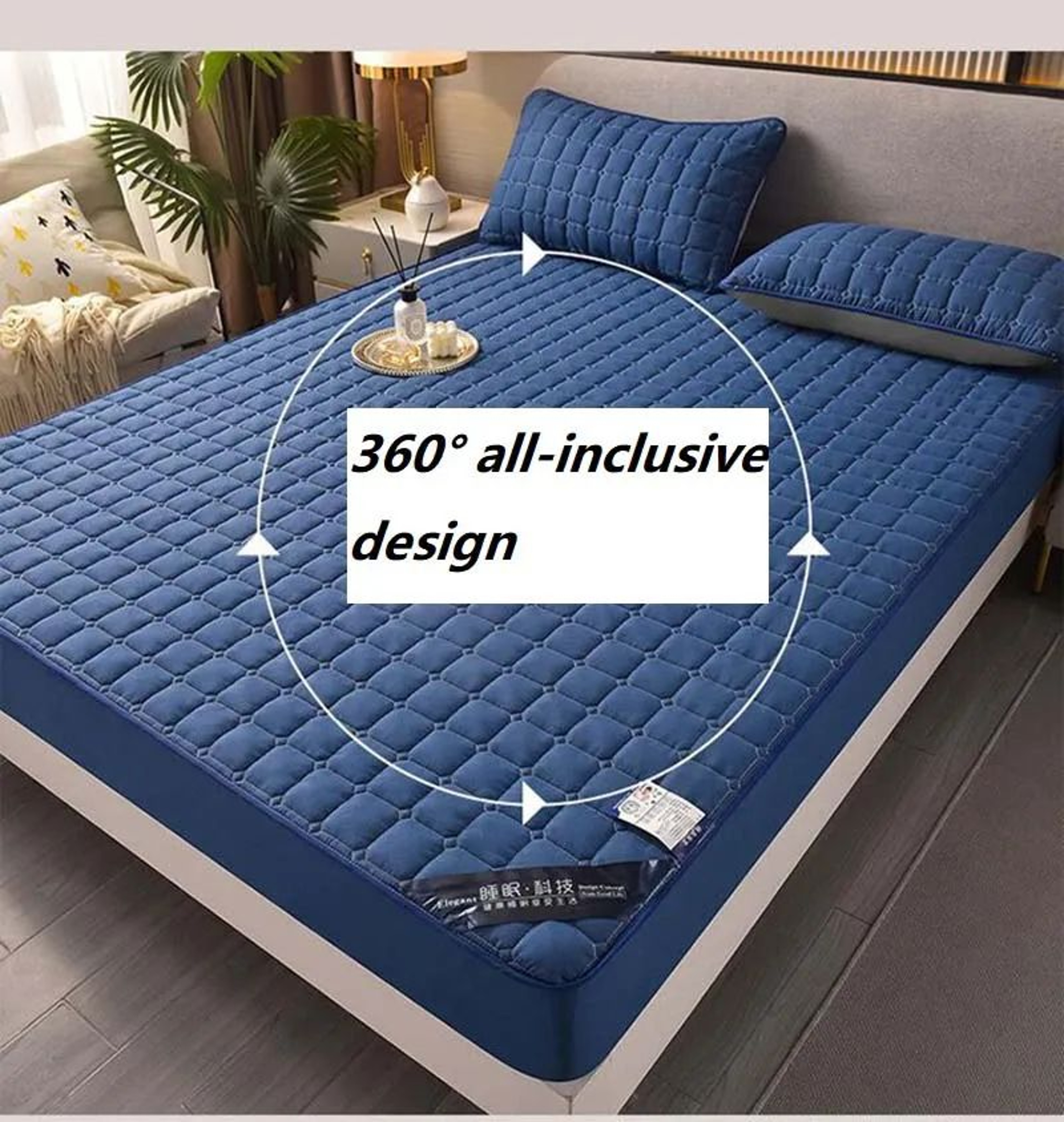 Soft SkinFriendly Quilted Mattress Protector Cover 6