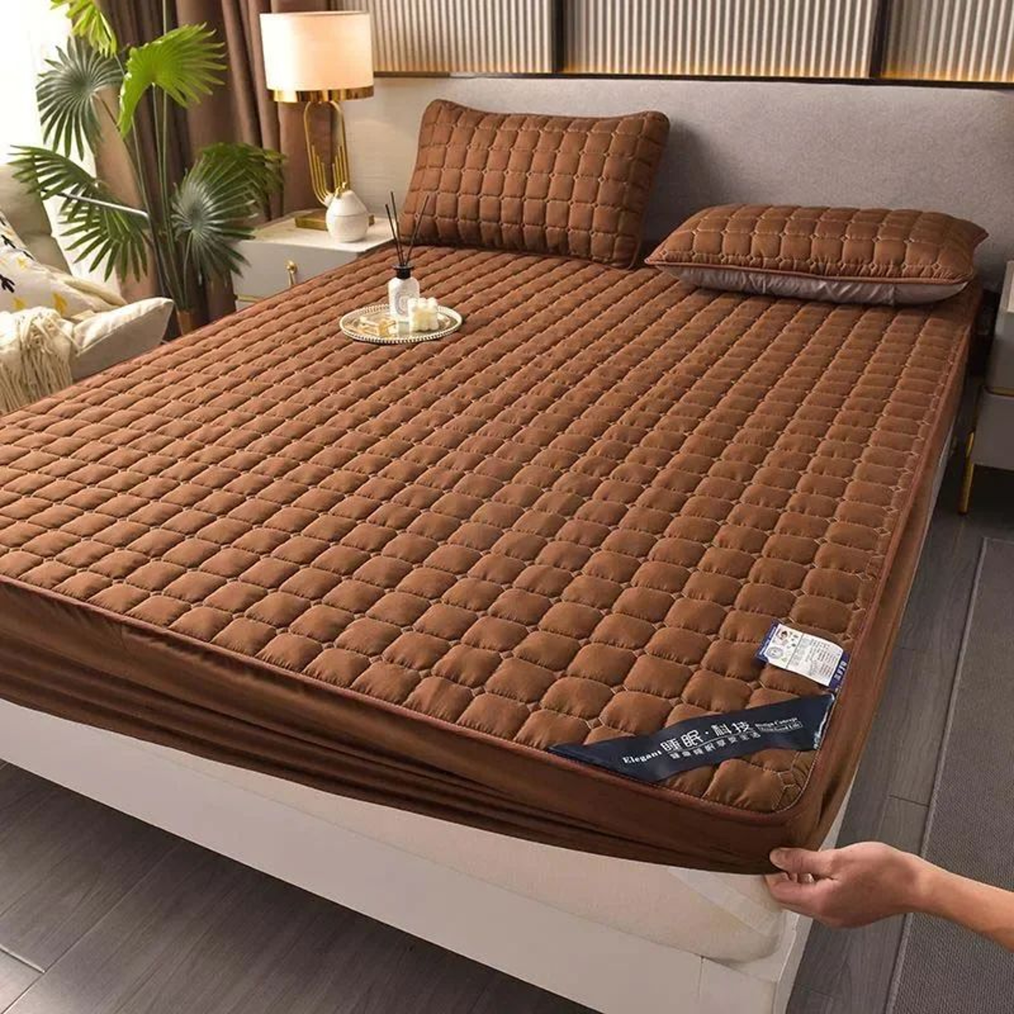 Soft SkinFriendly Quilted Mattress Protector Cover 13