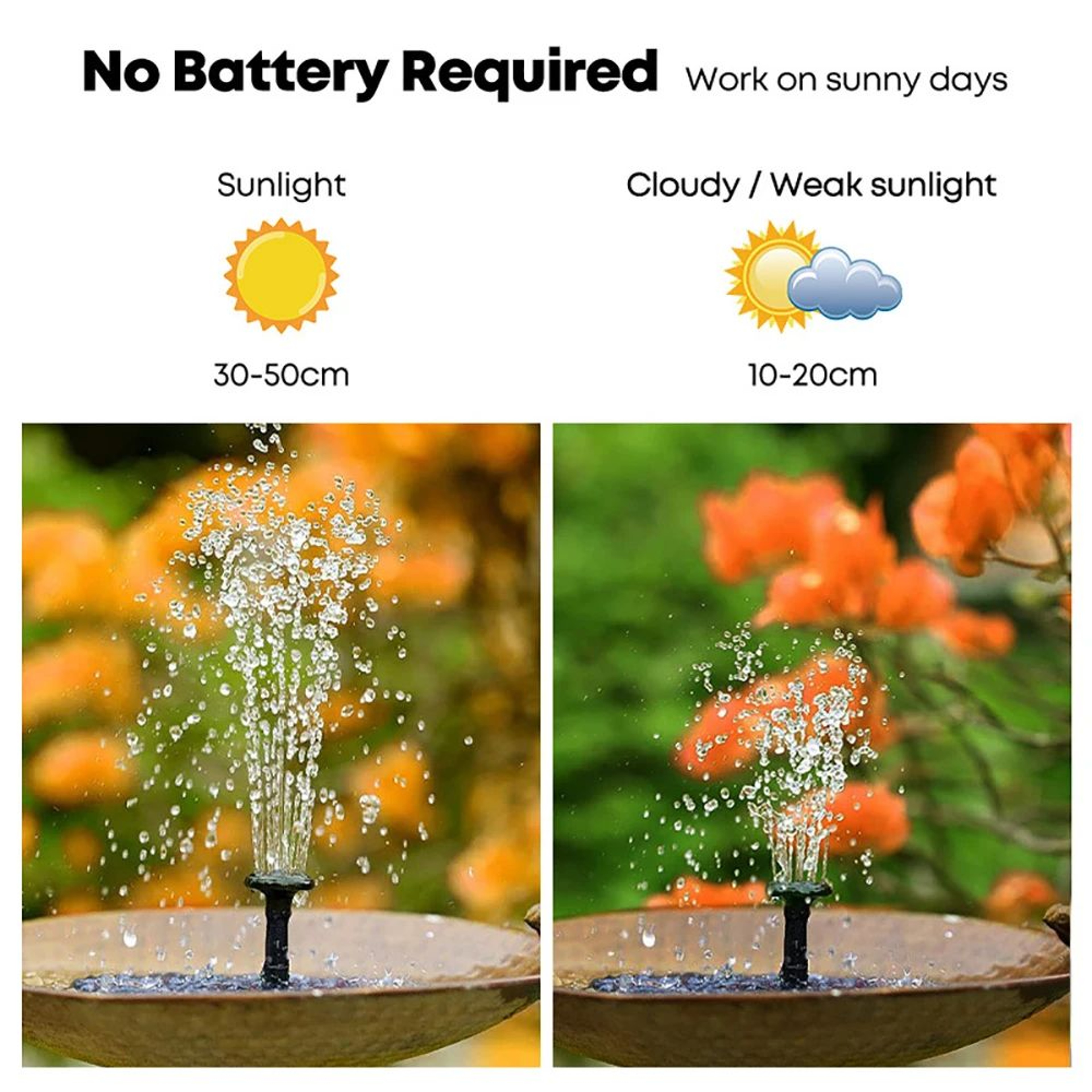 Solar Powered Mini Water Fountain For Garden 10