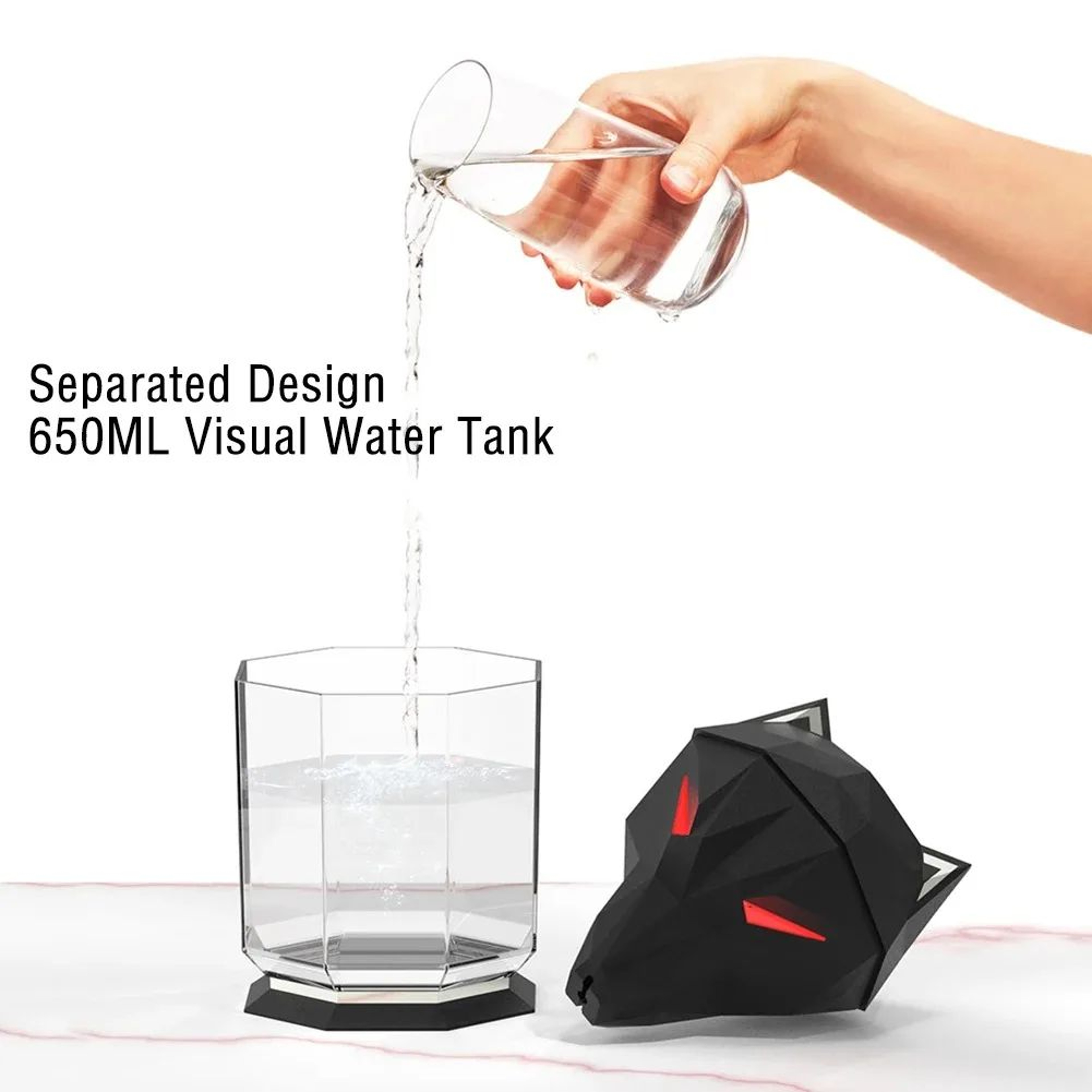 600ml USB Air Humidifier With LED Light Diffuser 7