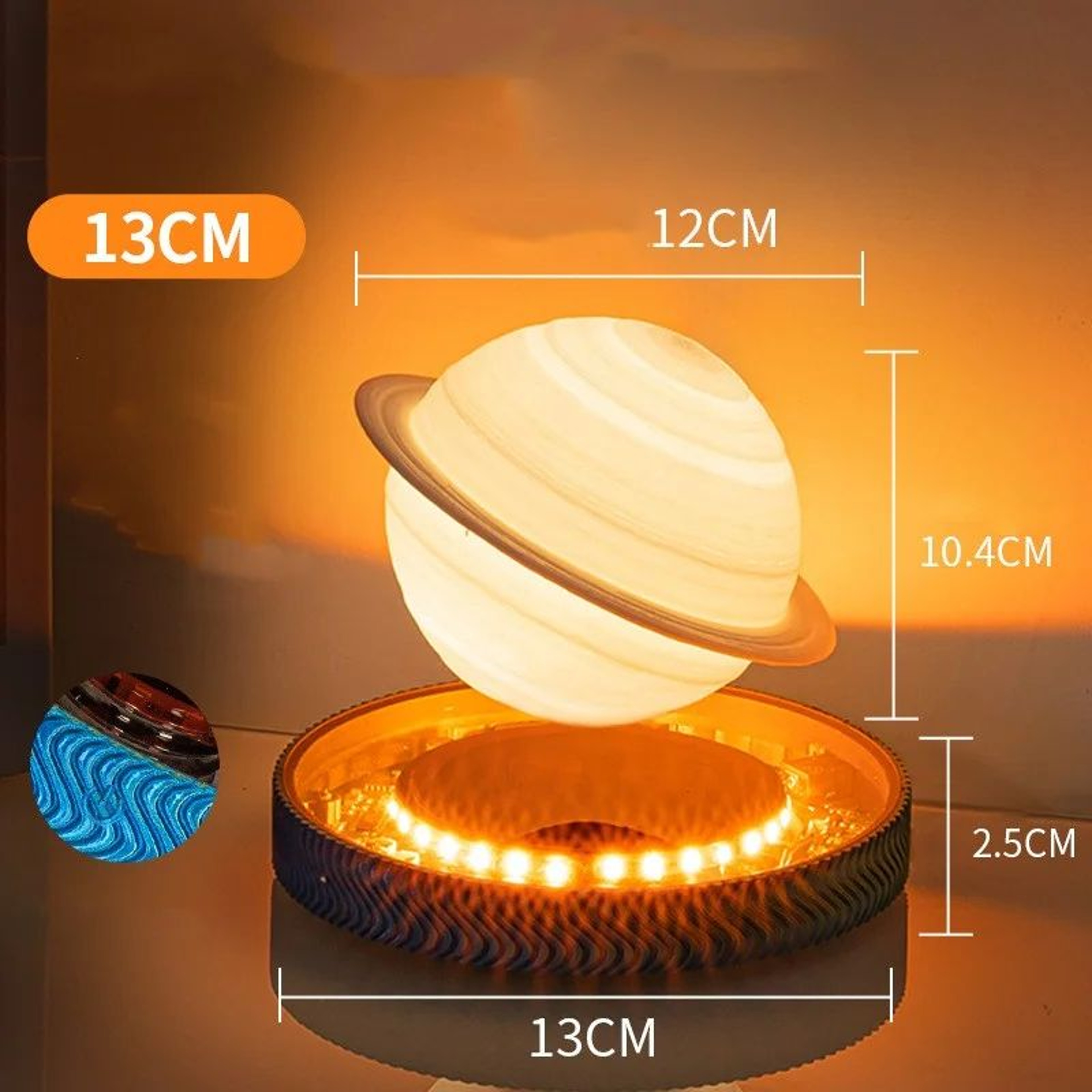 Magnetic Levitating Saturn Moon Lamp 11