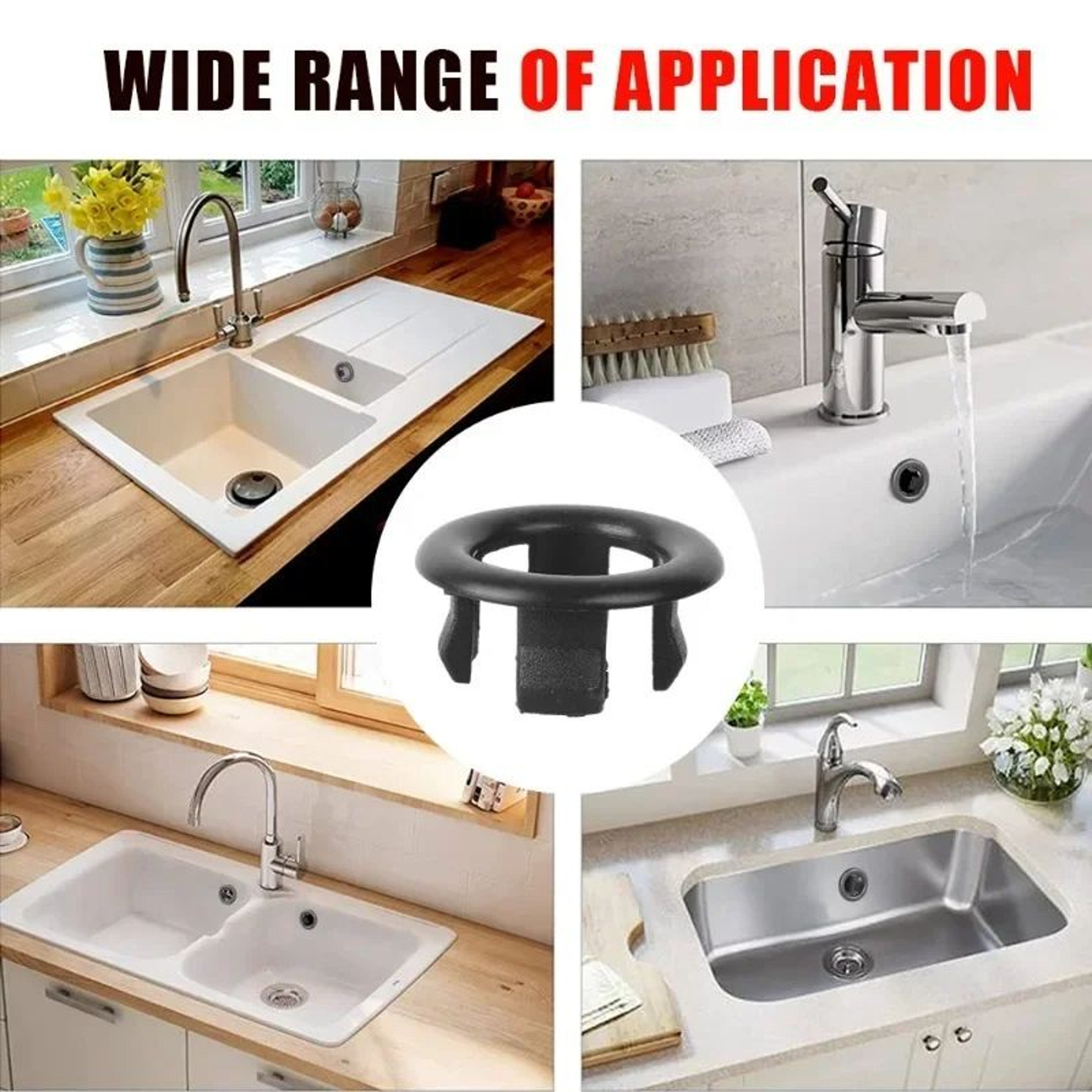 Wash Basin Sink Overflow Ring Plug 5
