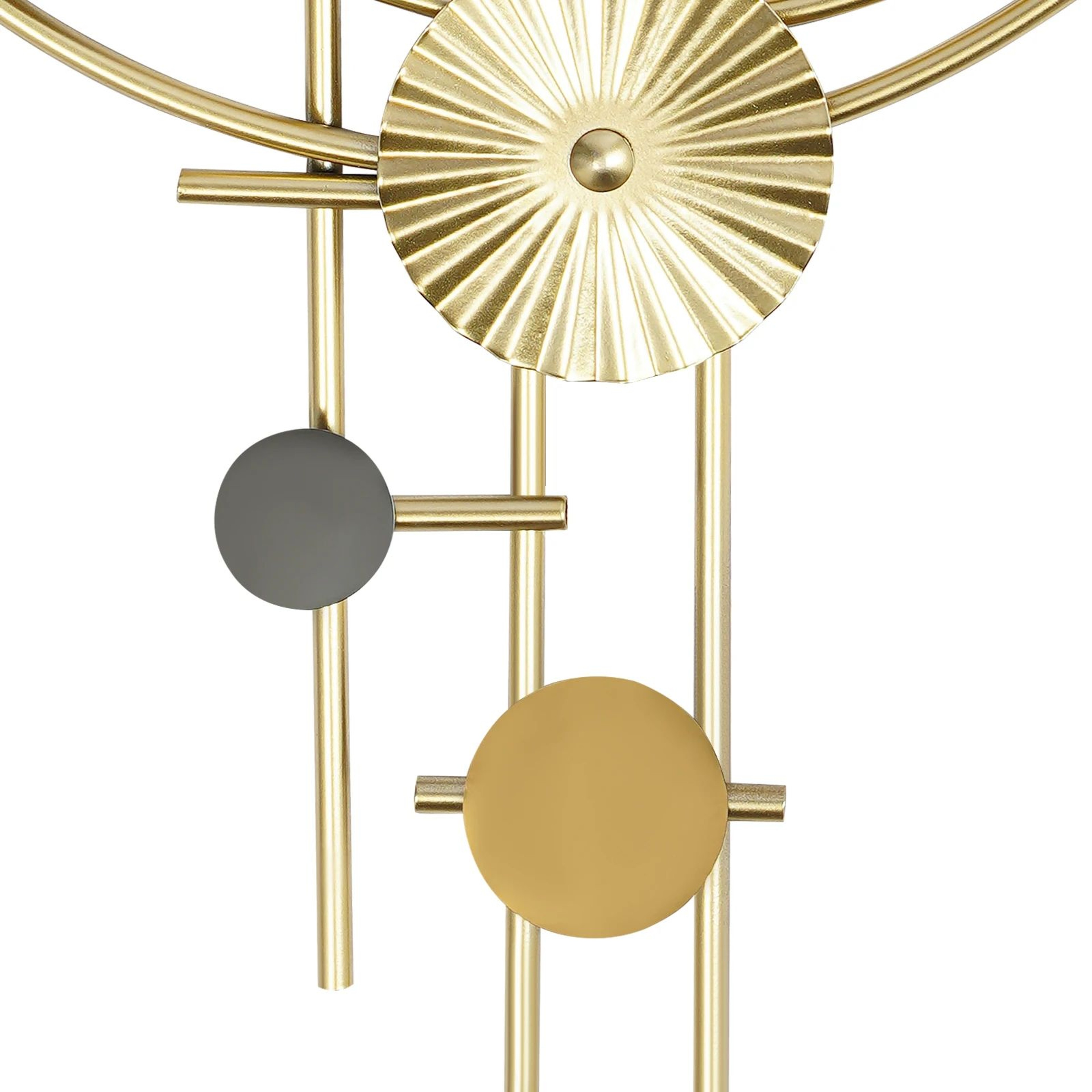Modern Silent Decorative Iron Wall Clock For Living Room 9