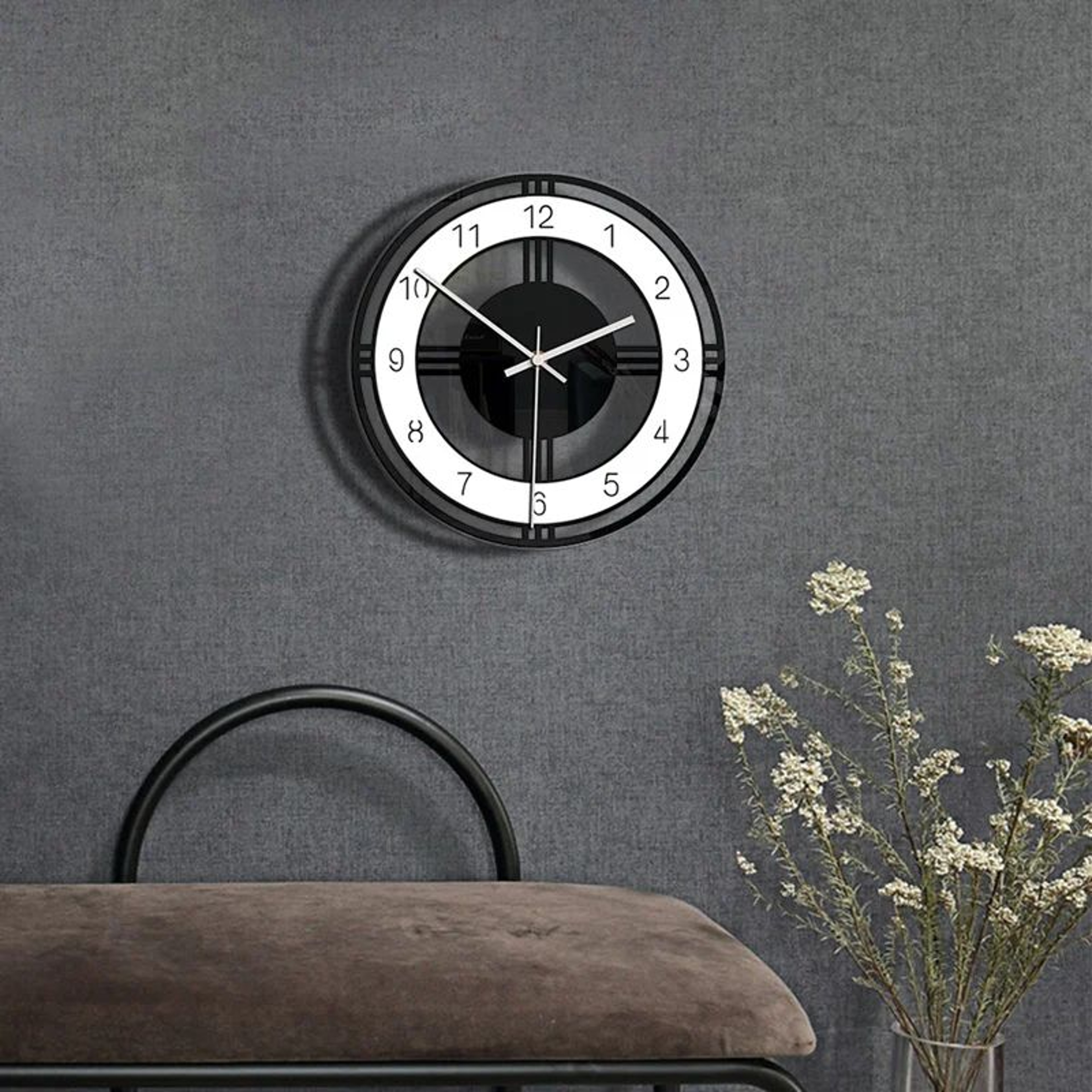Silent Large Acrylic Wall Clock Modern Design 3