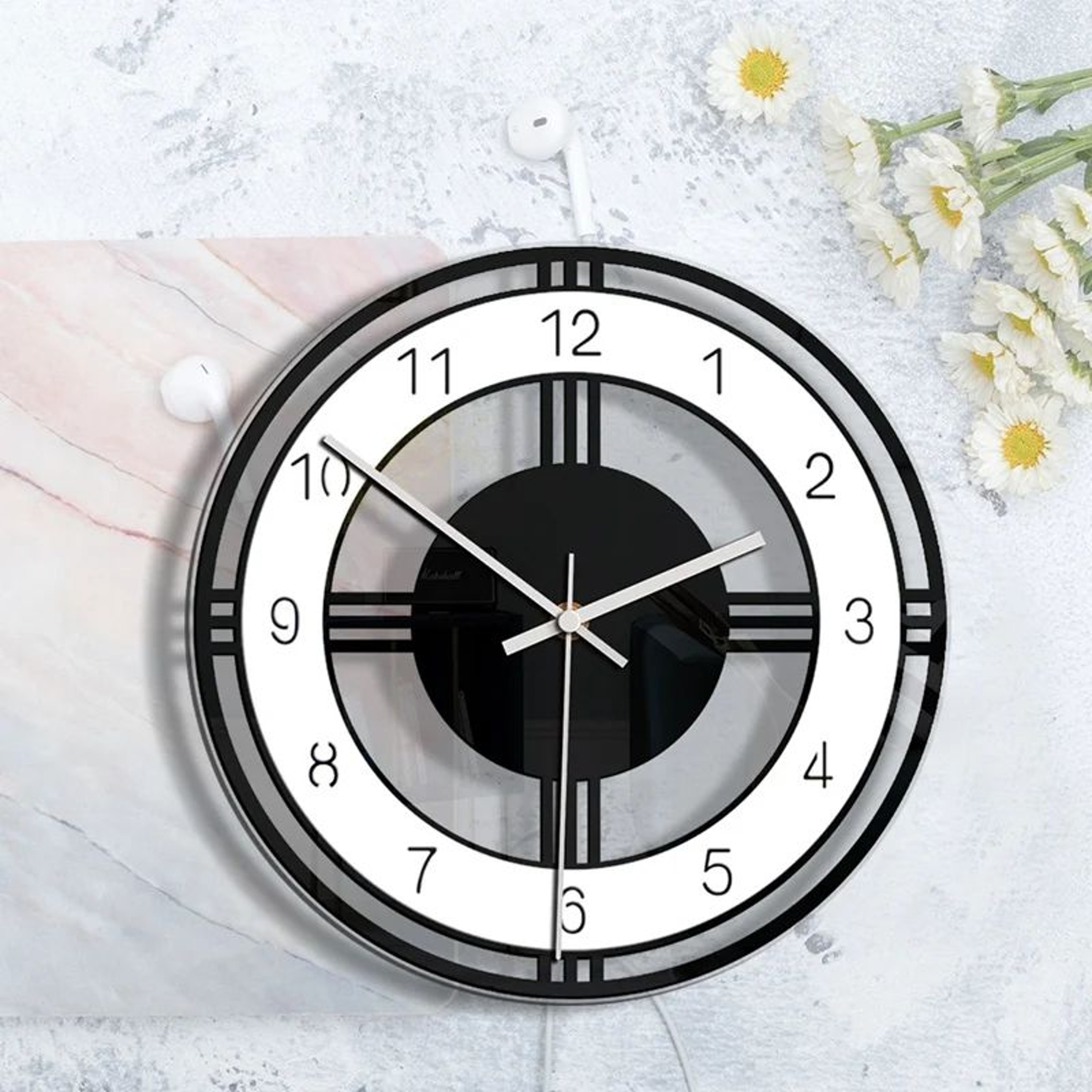 Silent Large Acrylic Wall Clock Modern Design 5