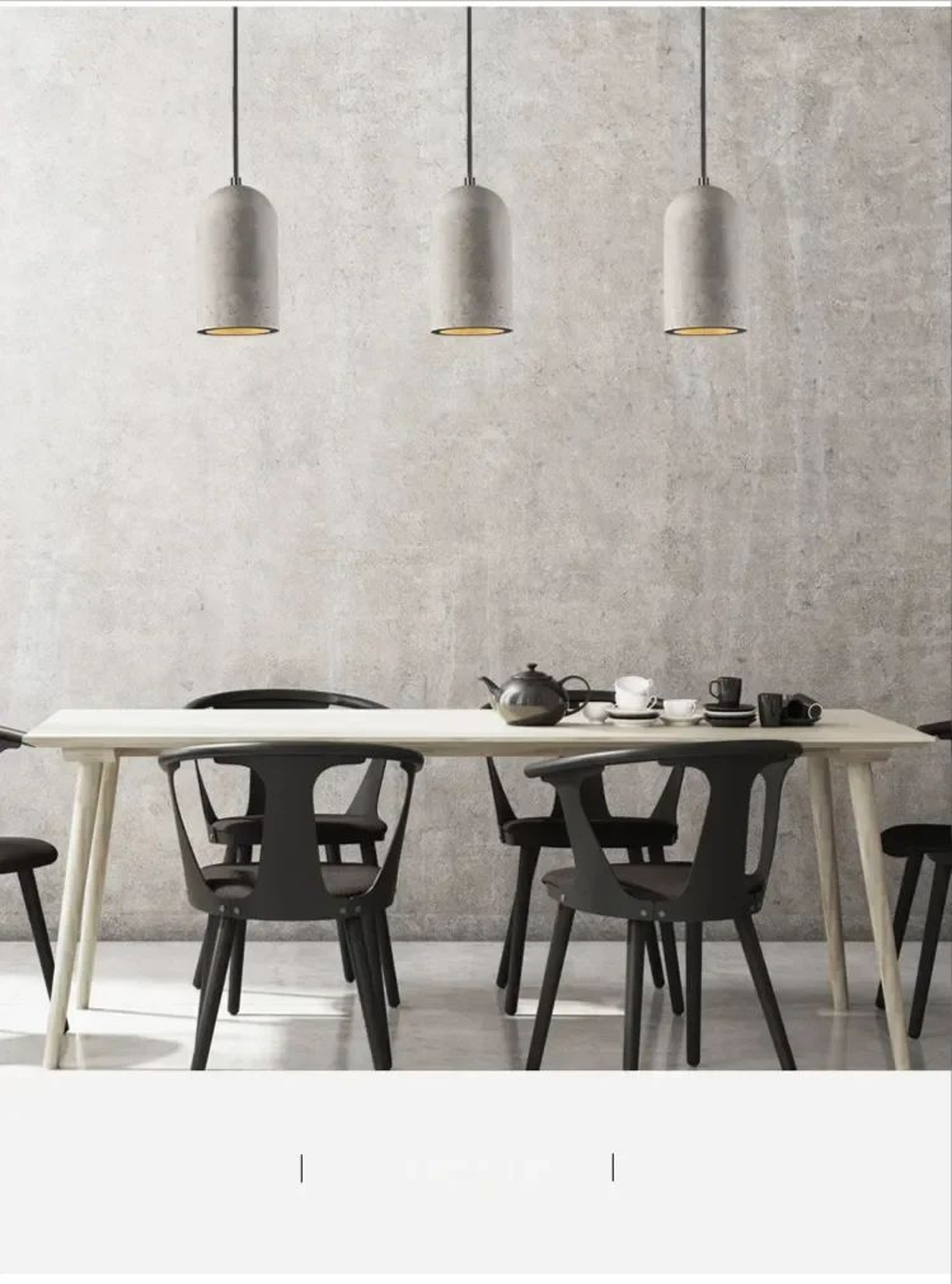 Cement Loft Pendant Light Modern Hanging Lamp 12