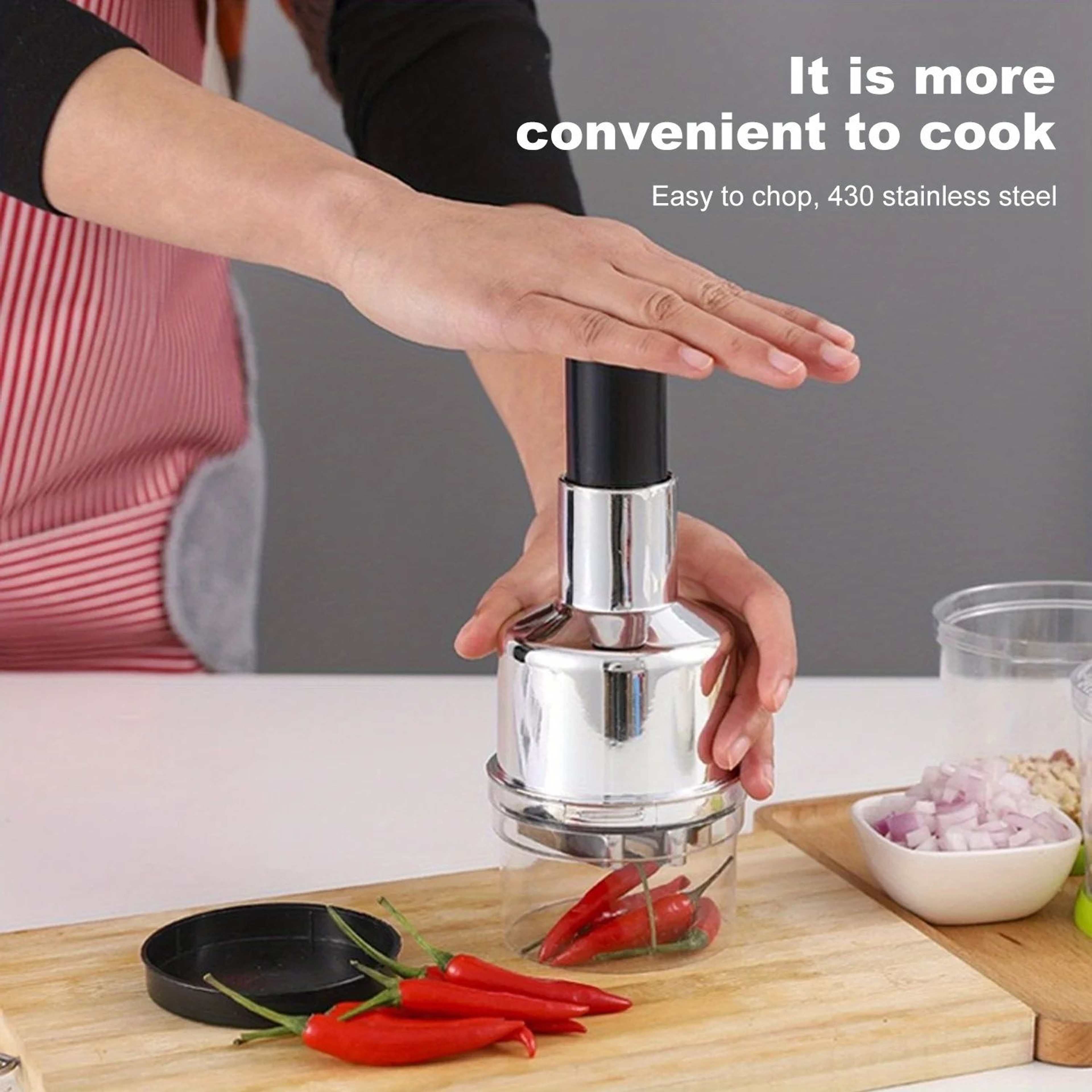 Manual Garlic Press And Crusher Kitchen Tool 6