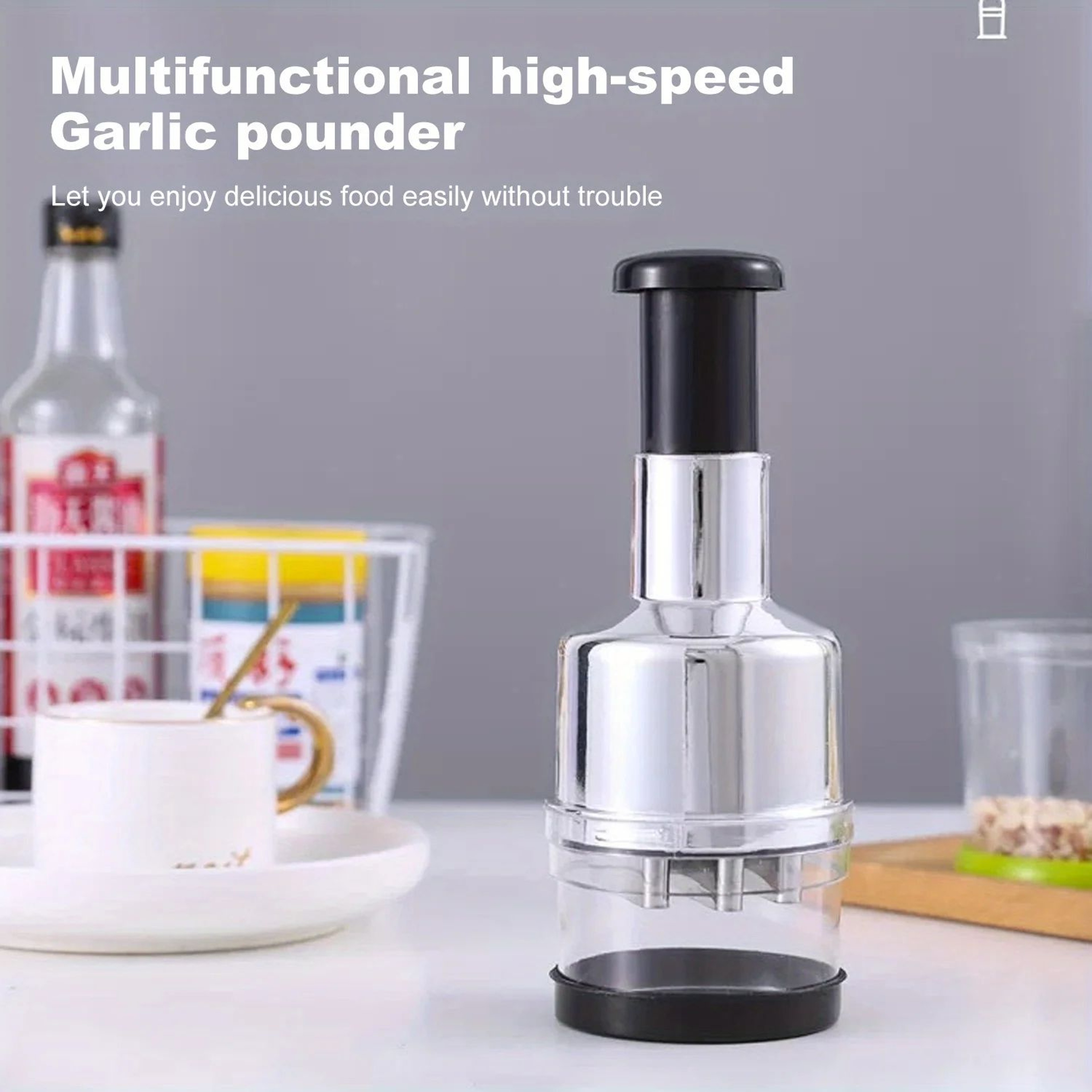 Manual Garlic Press And Crusher Kitchen Tool 17