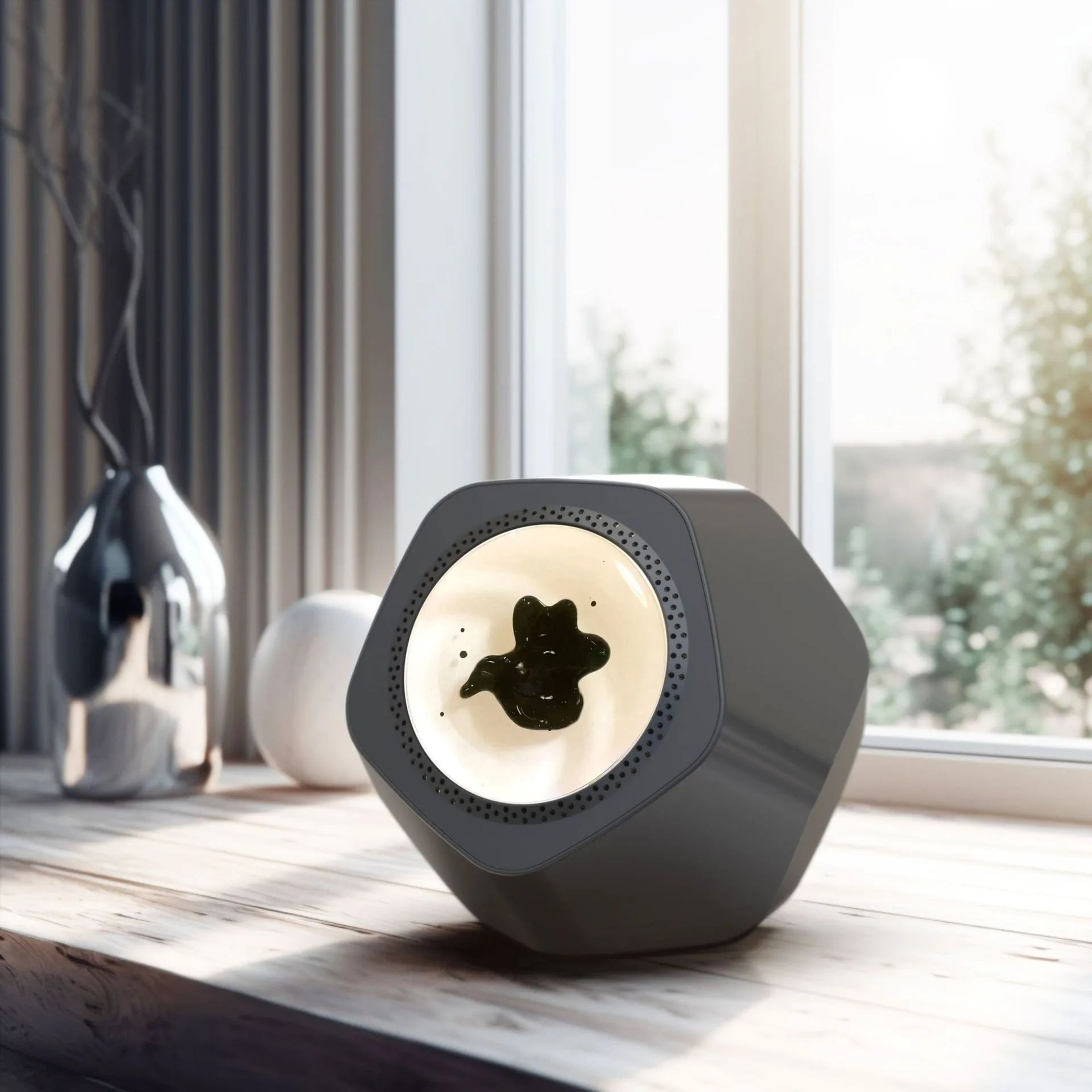 Magnetic Fluid Desktop Bluetooth Speaker  Rhythm Lamp 14