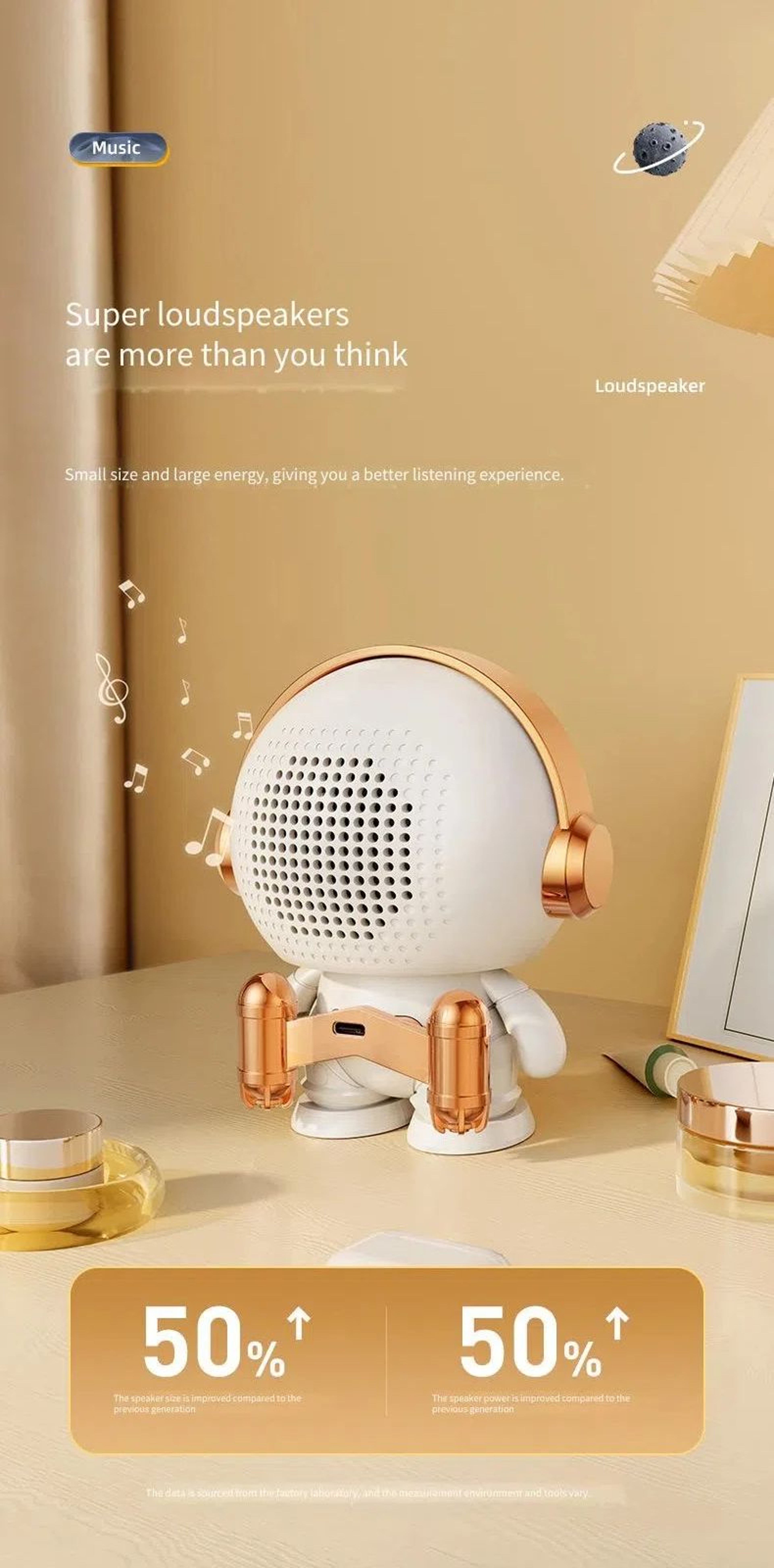Space Robot Bluetooth Mini Subwoofer Speaker 8