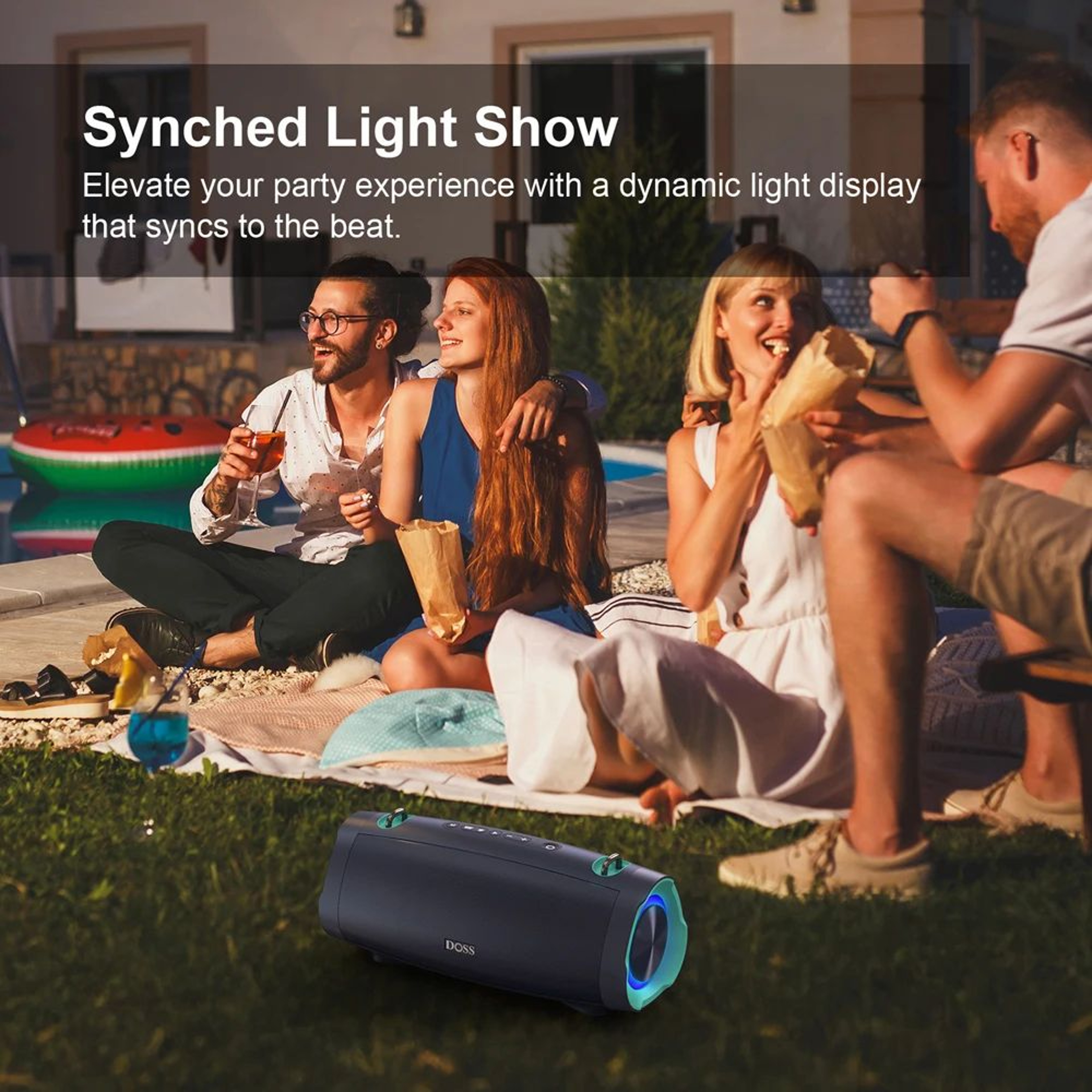 DOSS 70W Waterproof Portable Bluetooth Speaker 4
