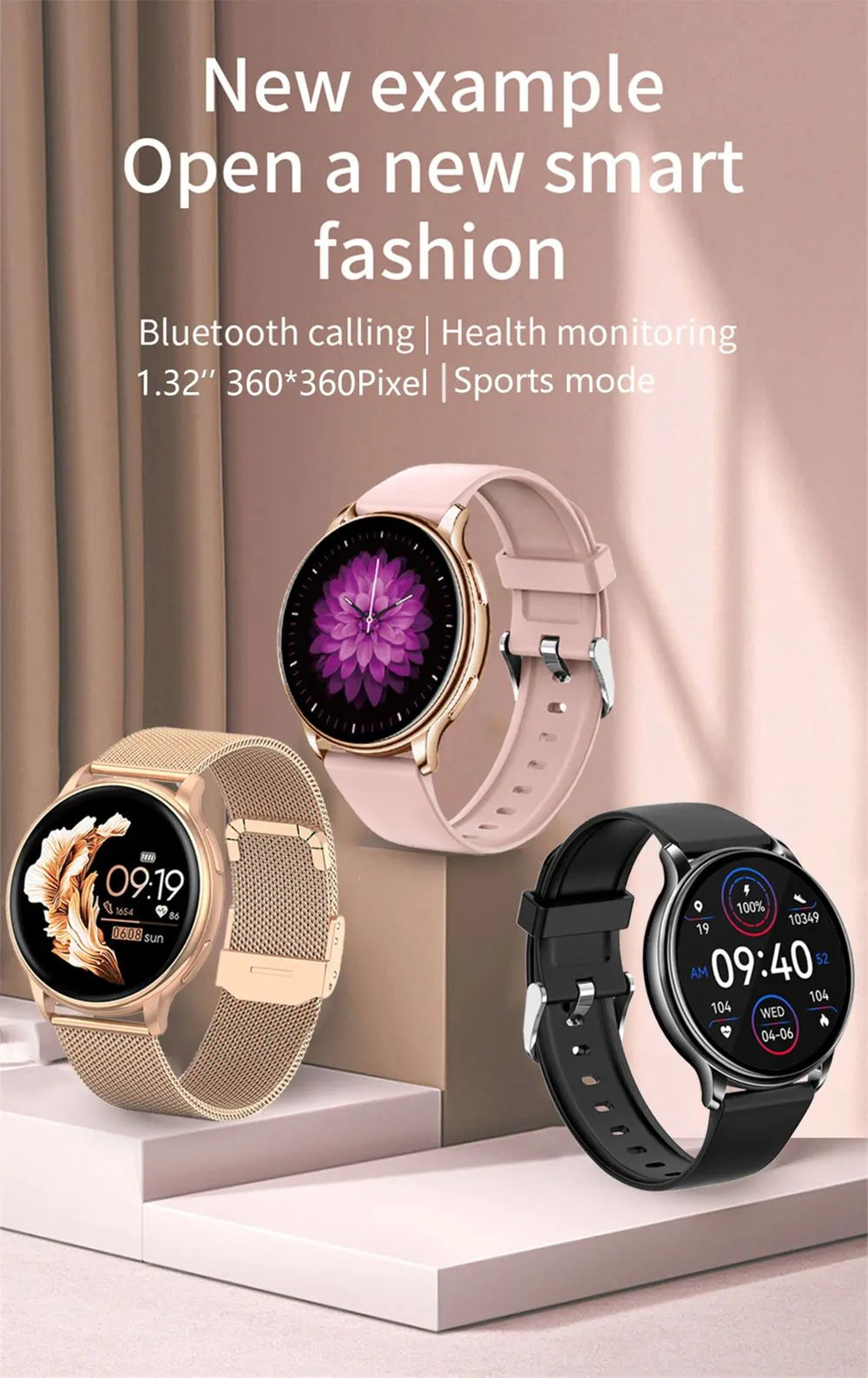 MEVADEN Y22 Bluetooth Calling Fitness Smartwatch 6