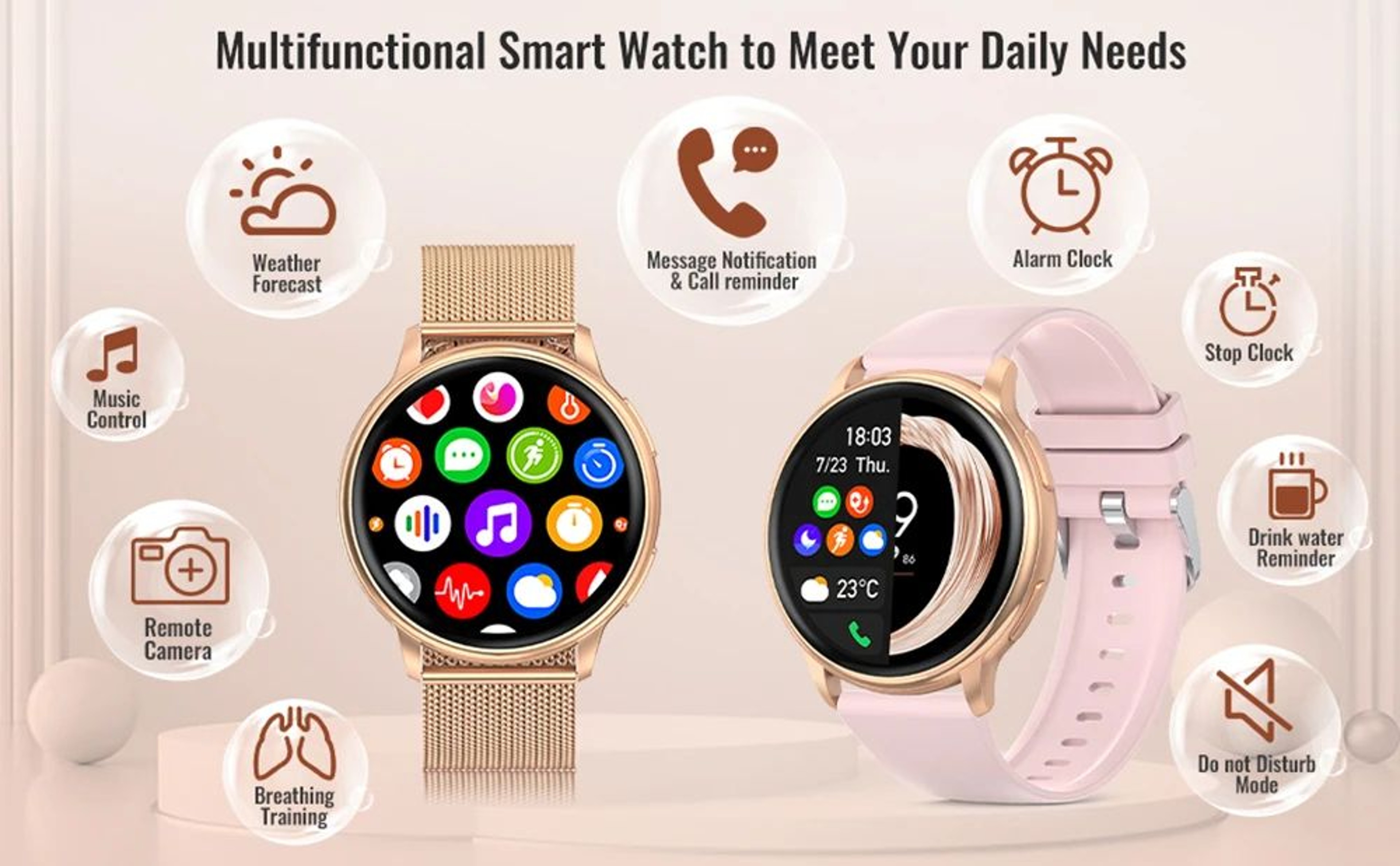 MEVADEN Y22 Bluetooth Calling Fitness Smartwatch 7