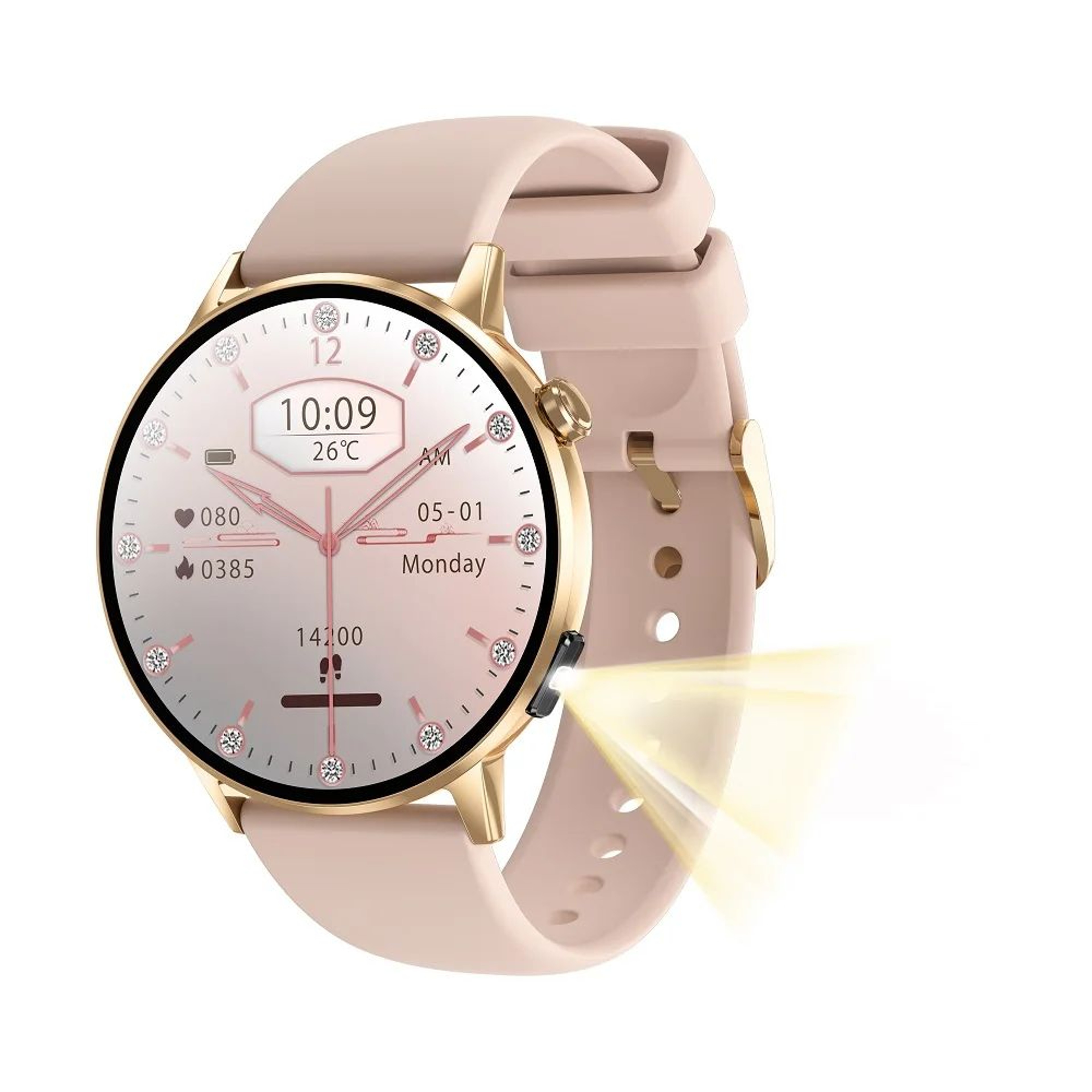 Women AMOLED Bluetooth Calling Smartwatch With Flashlight 17