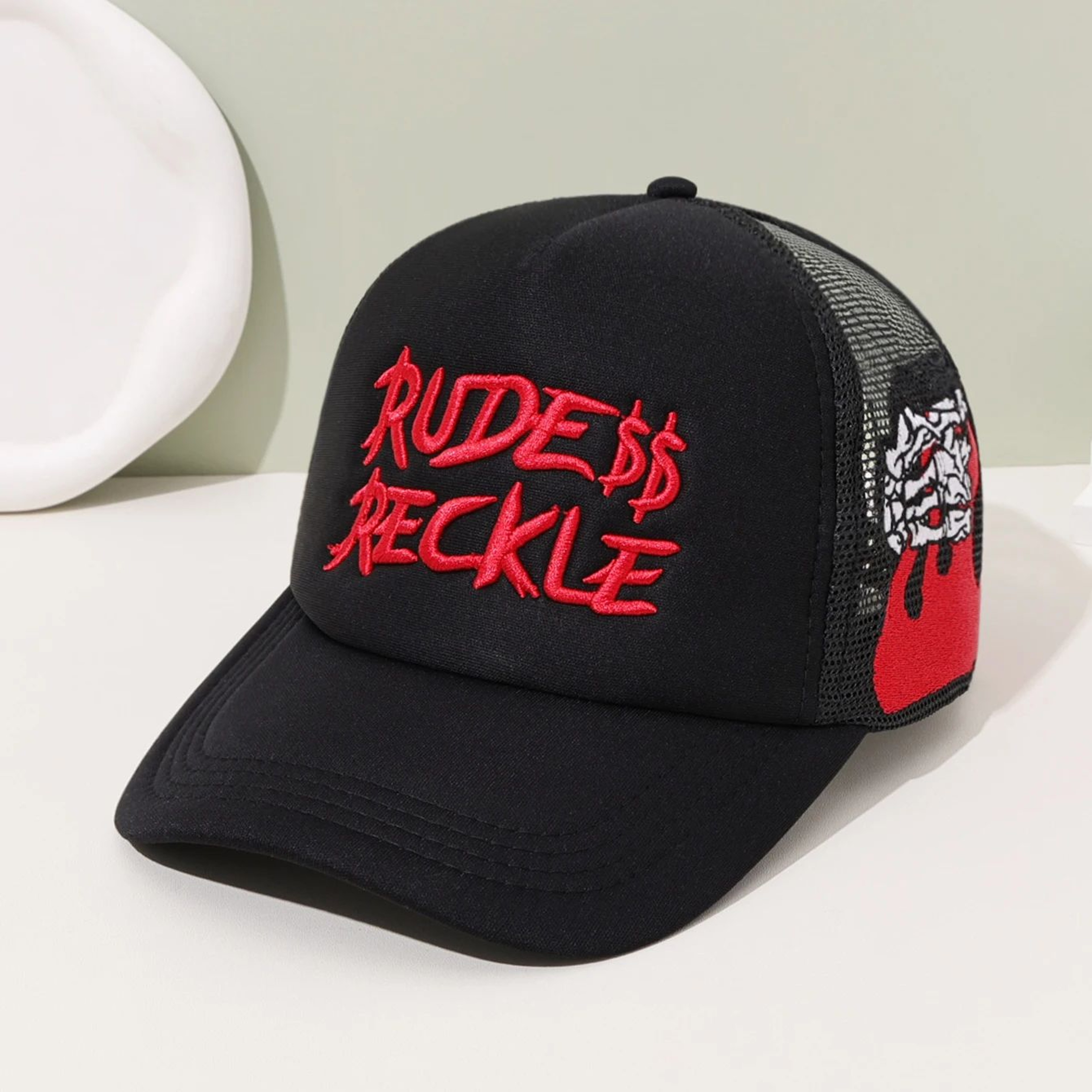 Fashion Mesh Breathable Embroidered Baseball Cap 2