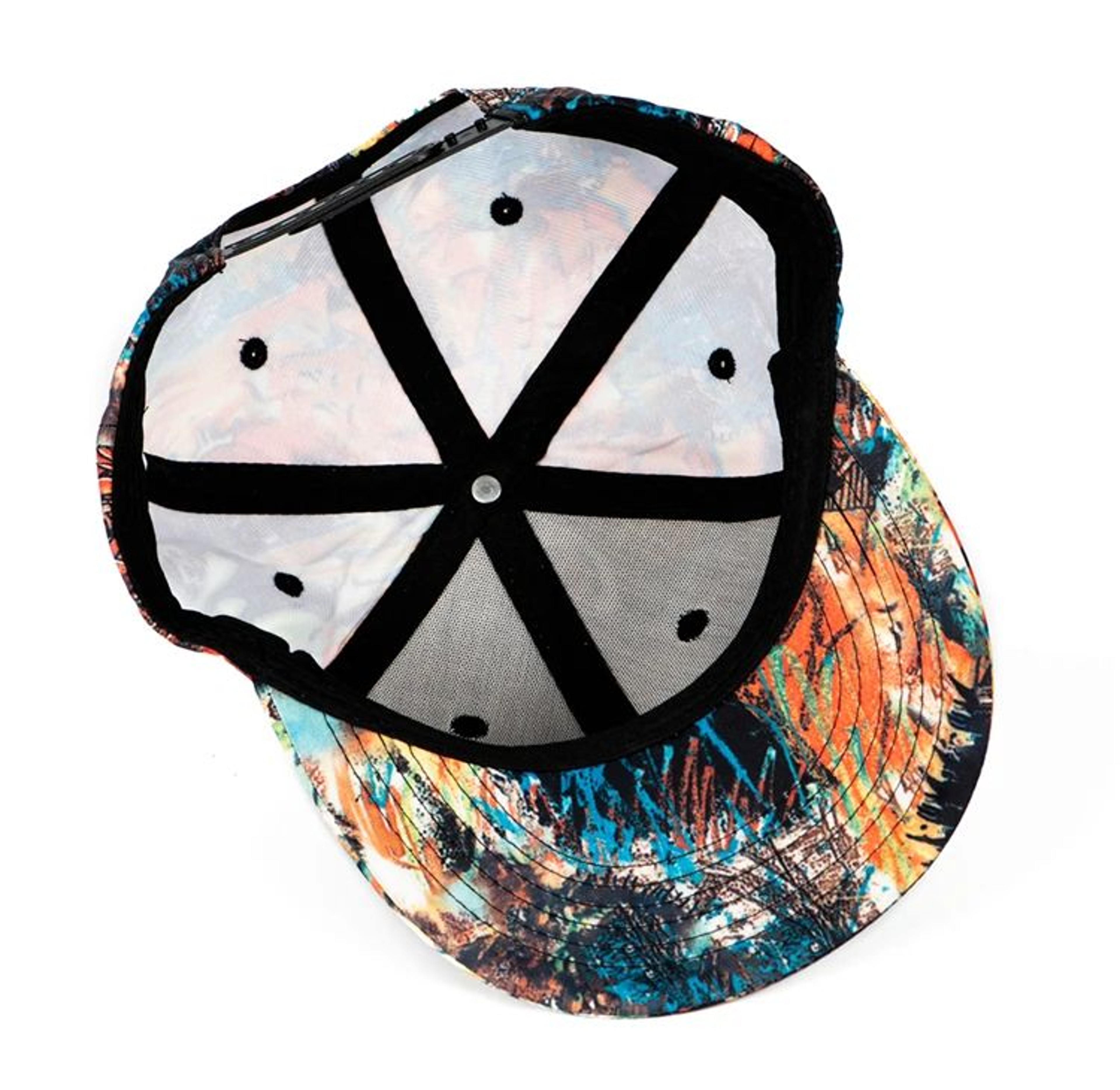 Graffiti Bones Flat Visor Snapback Baseball Cap 10