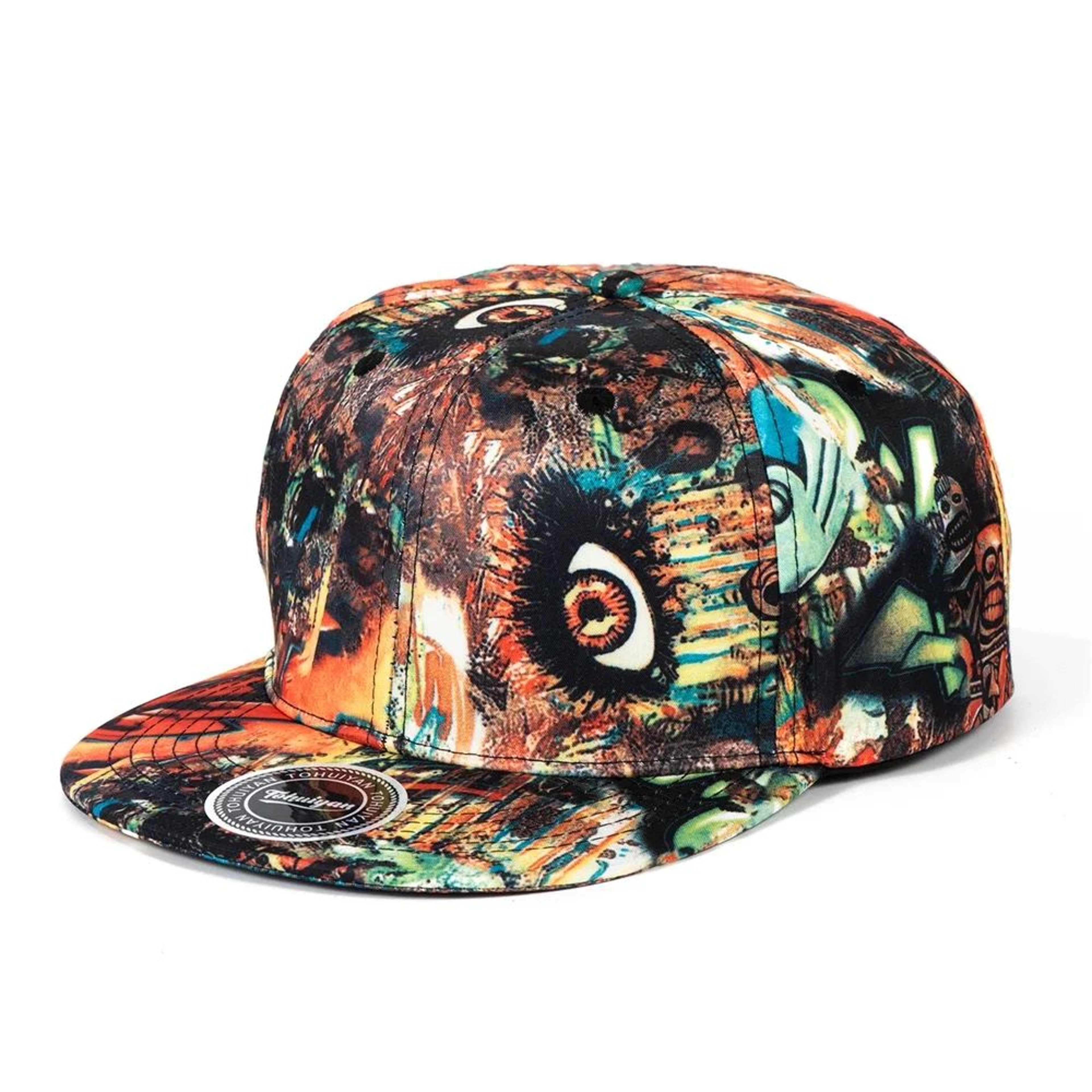 Graffiti Bones Flat Visor Snapback Baseball Cap 15