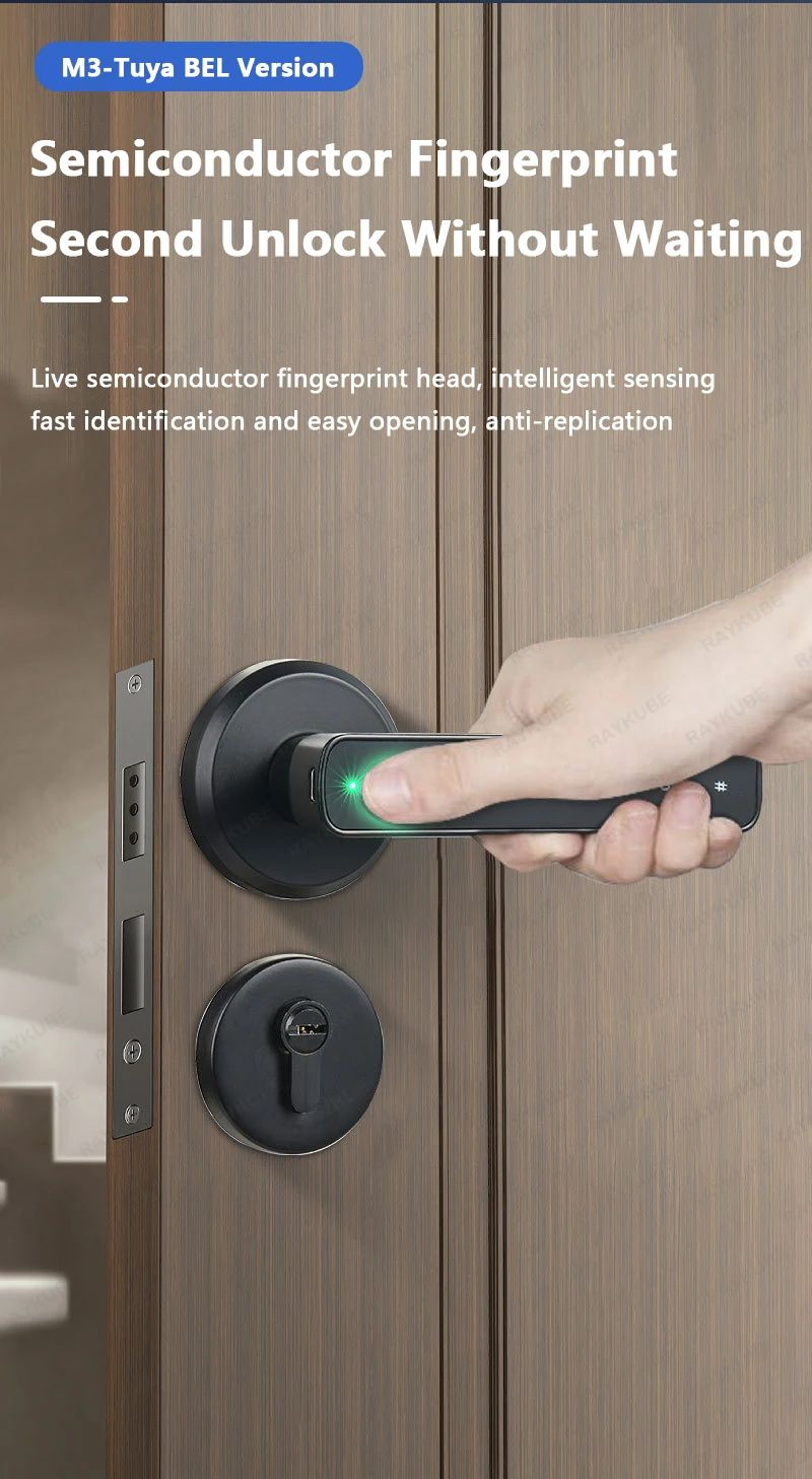 Smart Fingerprint Door Lock With Tuya App Remote Access 6