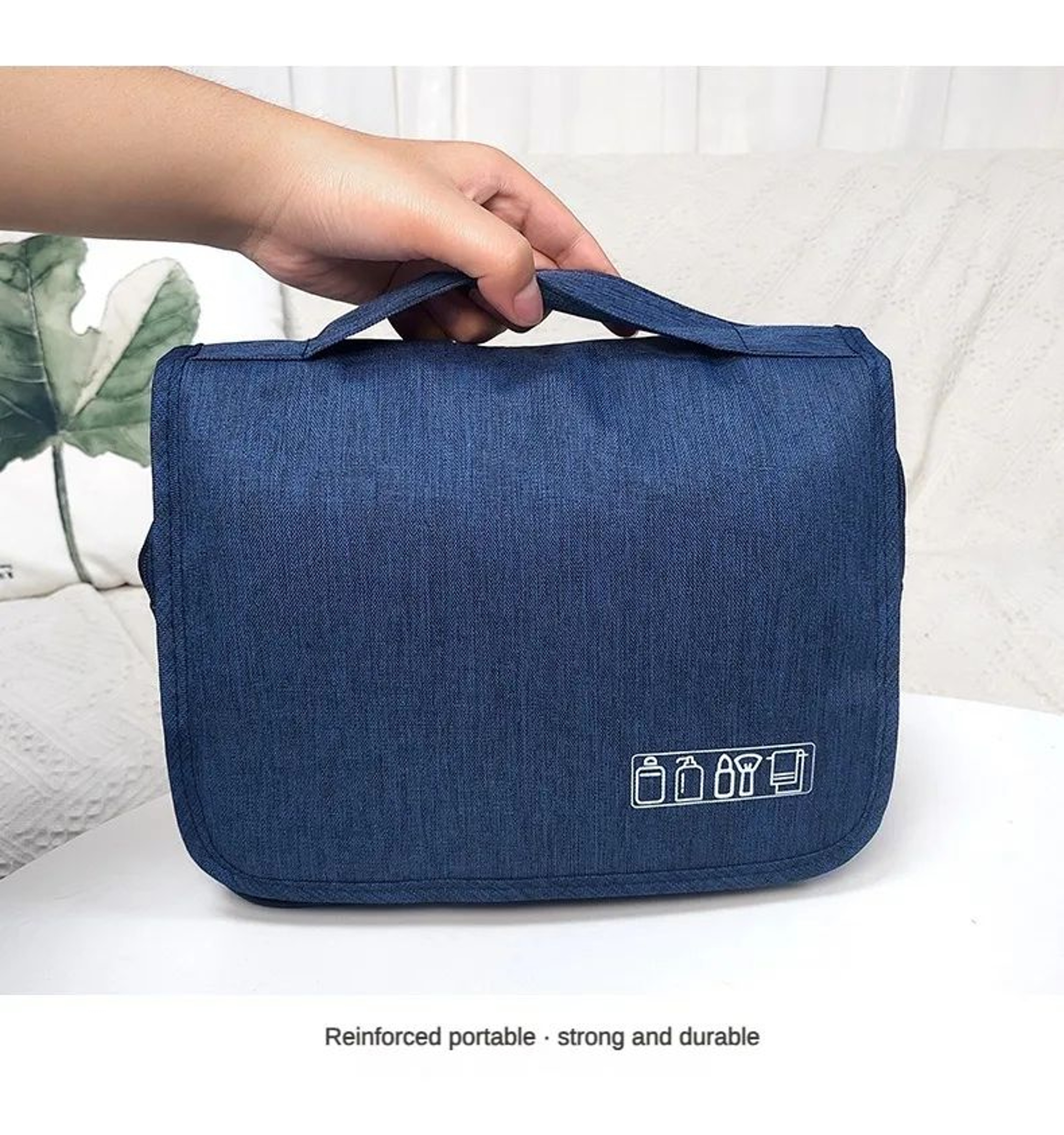 Foldable Hanging Toiletry Bag Travel Makeup Organizer 13
