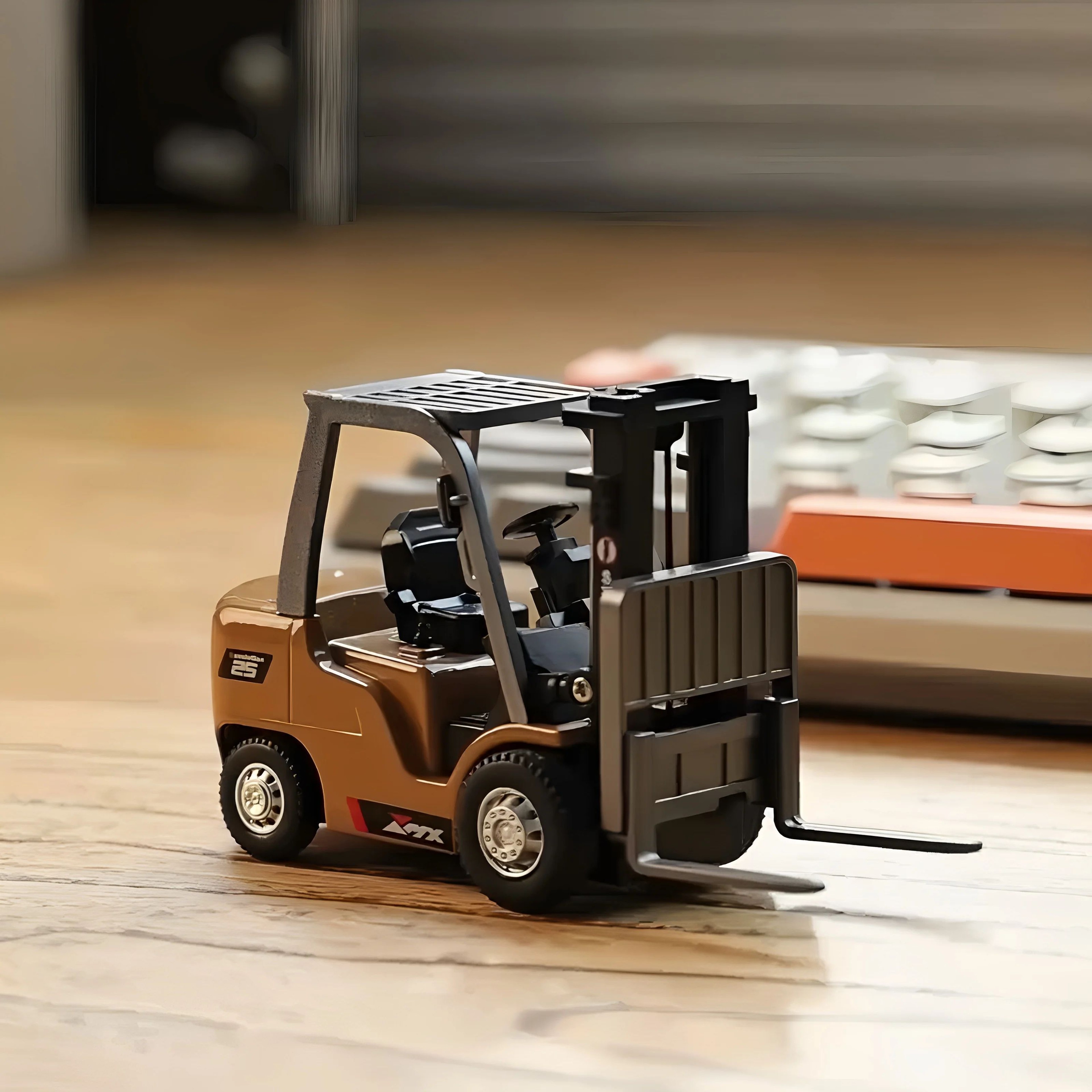 164 Remote Control Alloy Forklift Engineering Model Toy 1