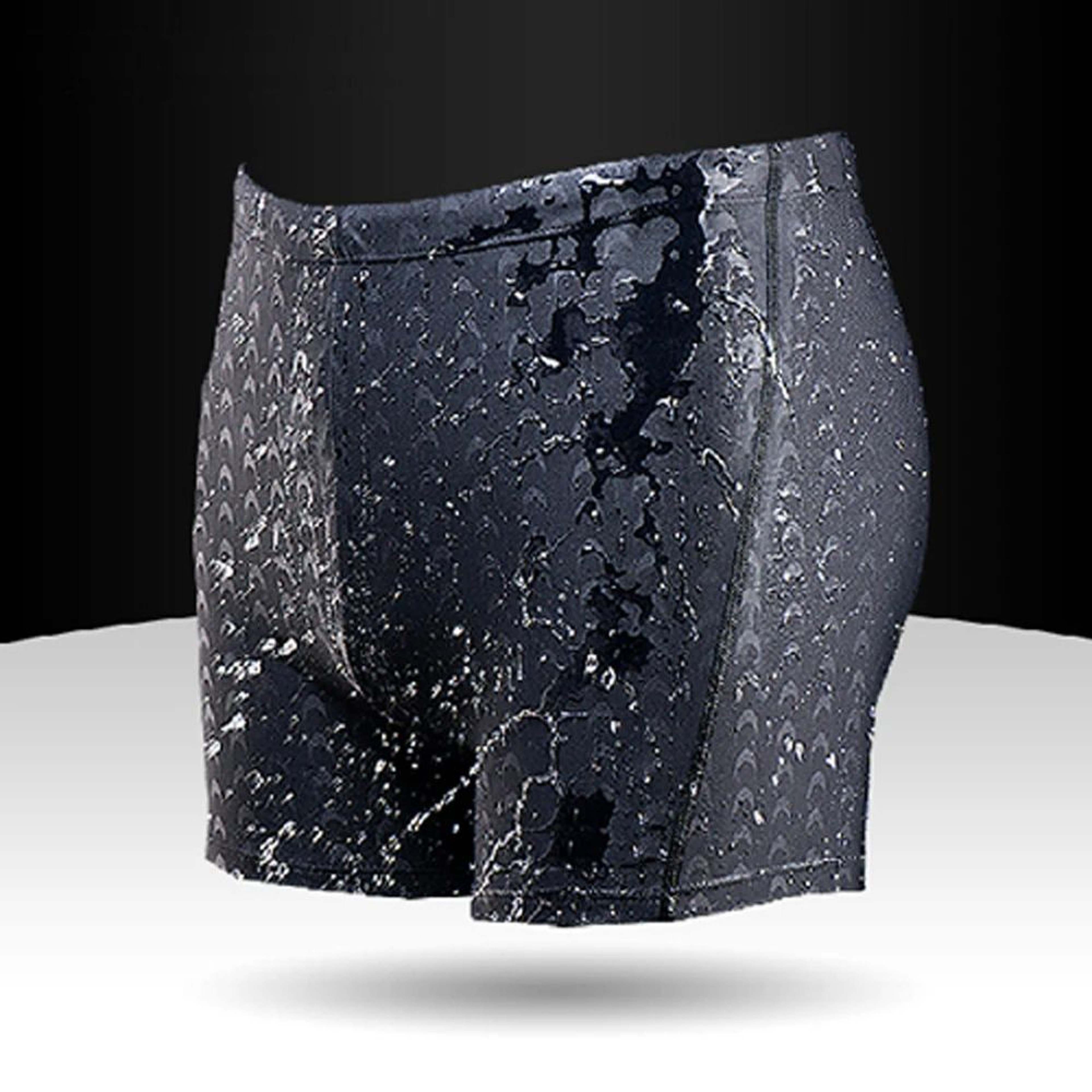 Mens Shark Print Quick Dry Swim Trunks 3