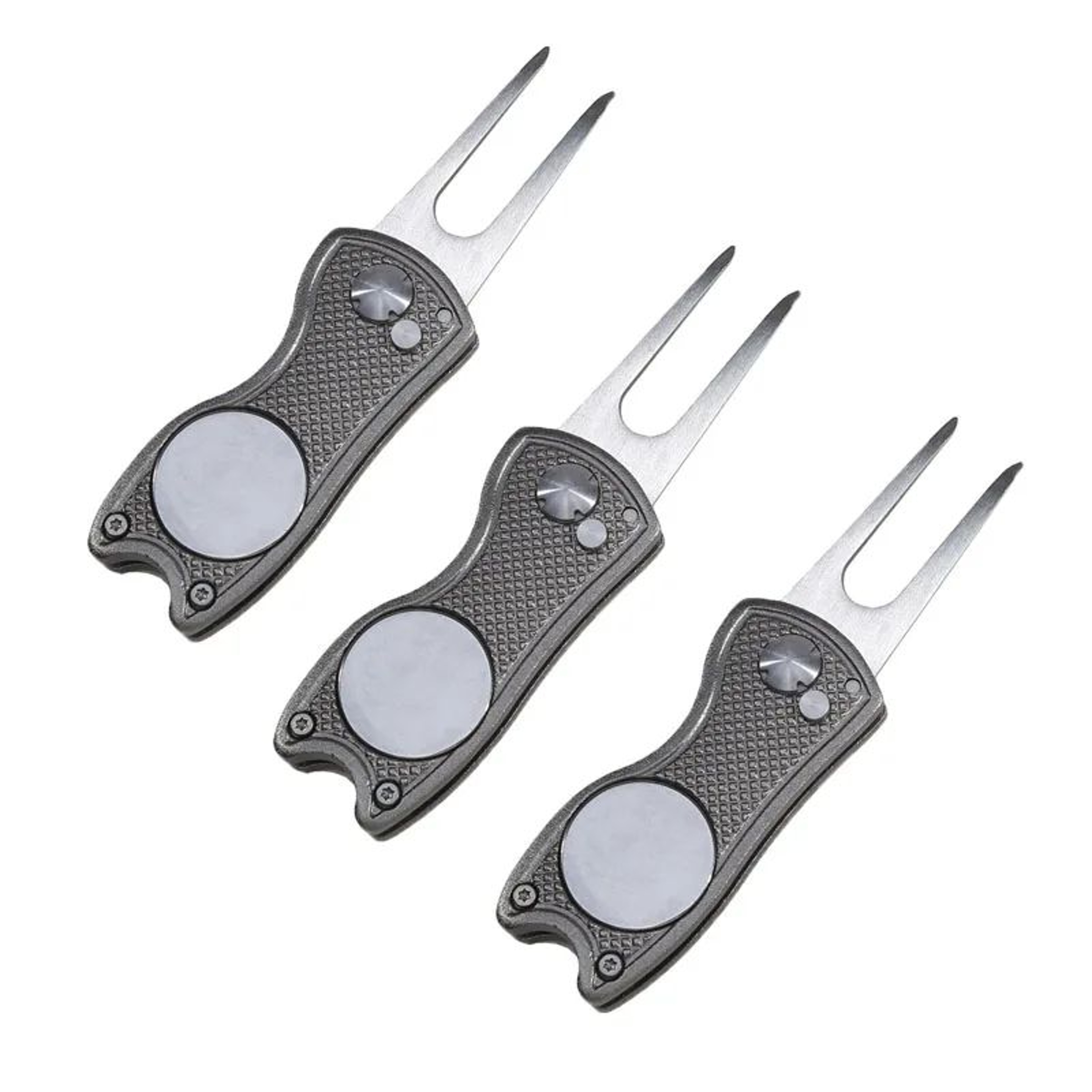 Foldable Golf Divot Repair Tool With Groove Cleaner 18
