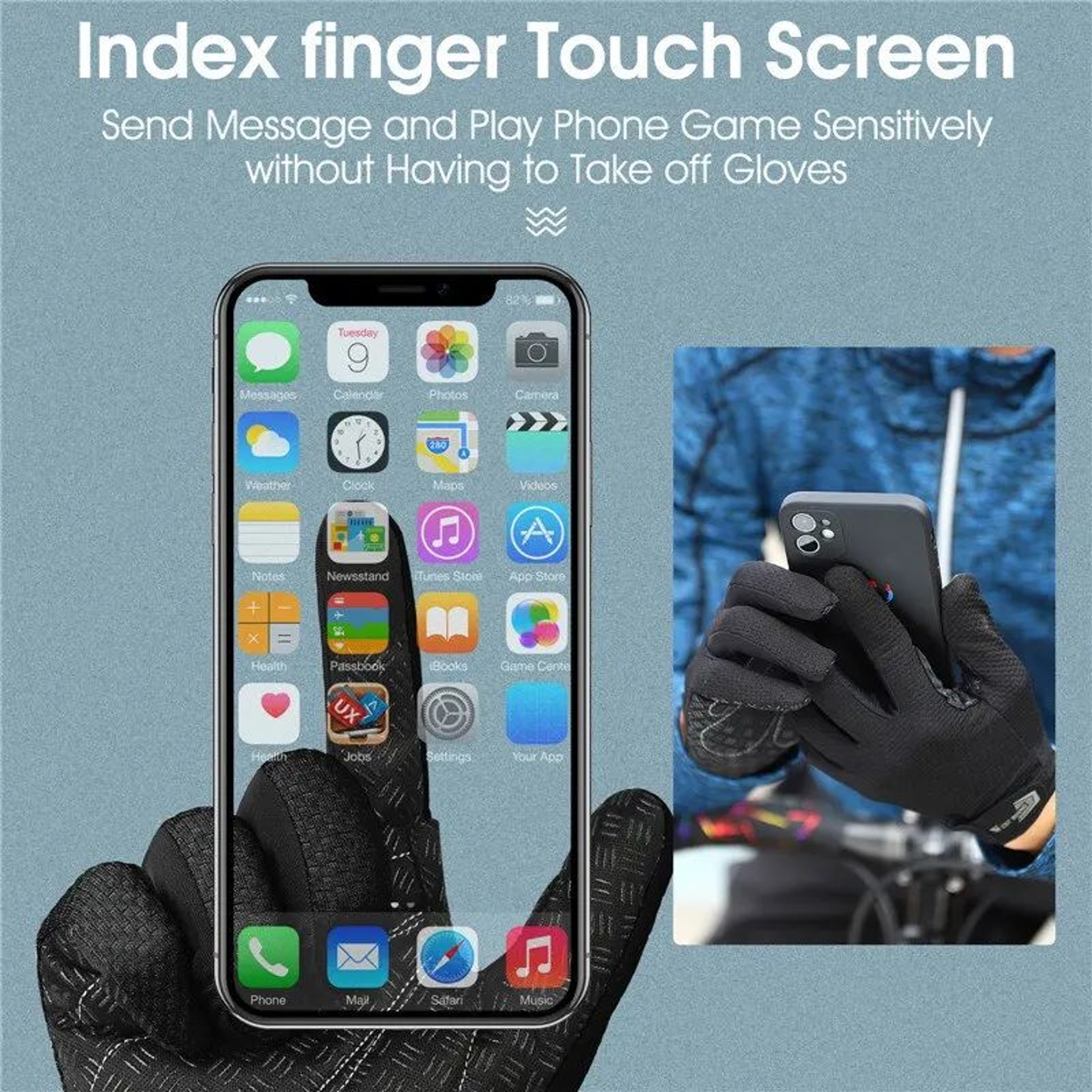 WEST BIKING Full Finger Touchscreen Cycling Gloves 3