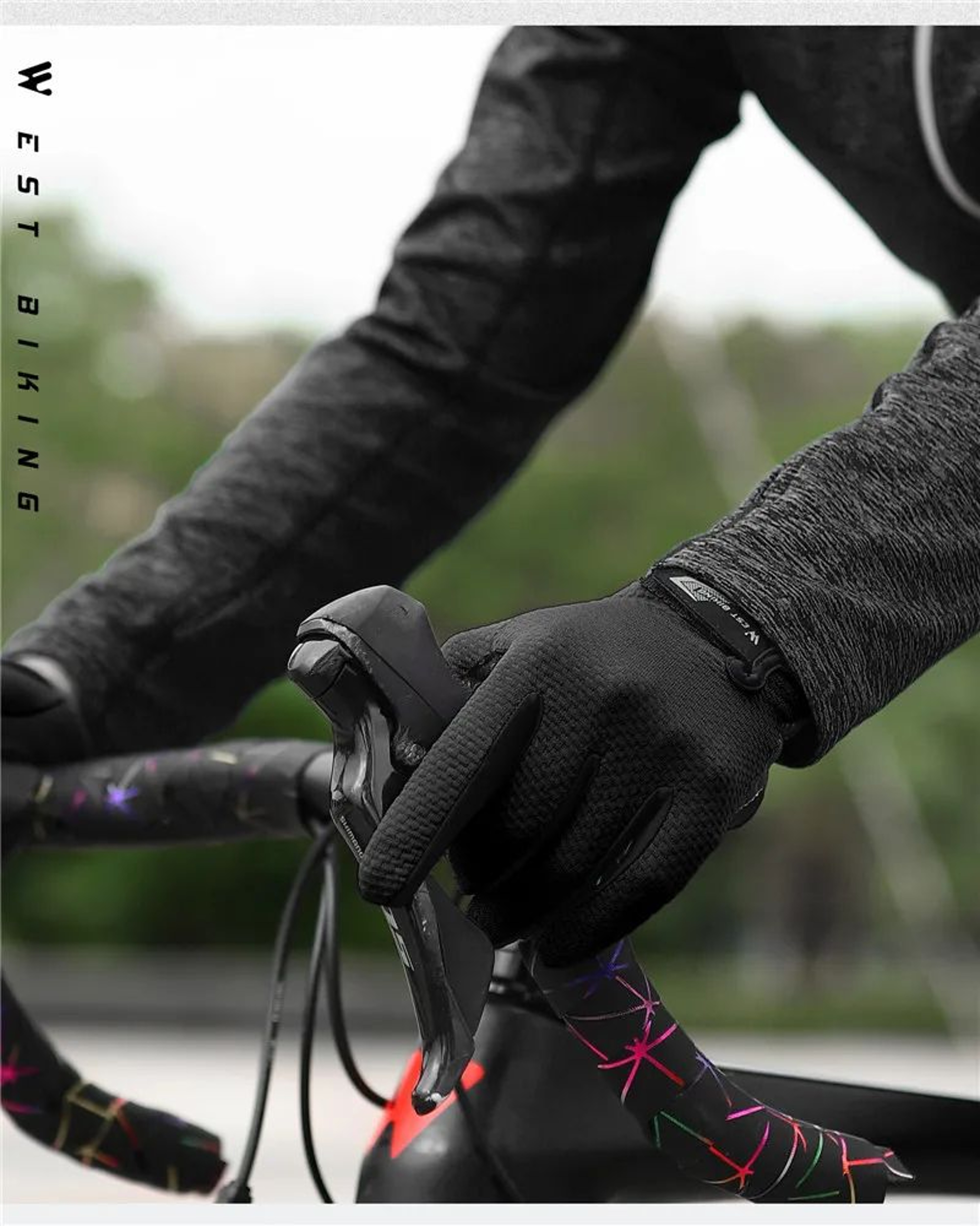 WEST BIKING Full Finger Touchscreen Cycling Gloves 7