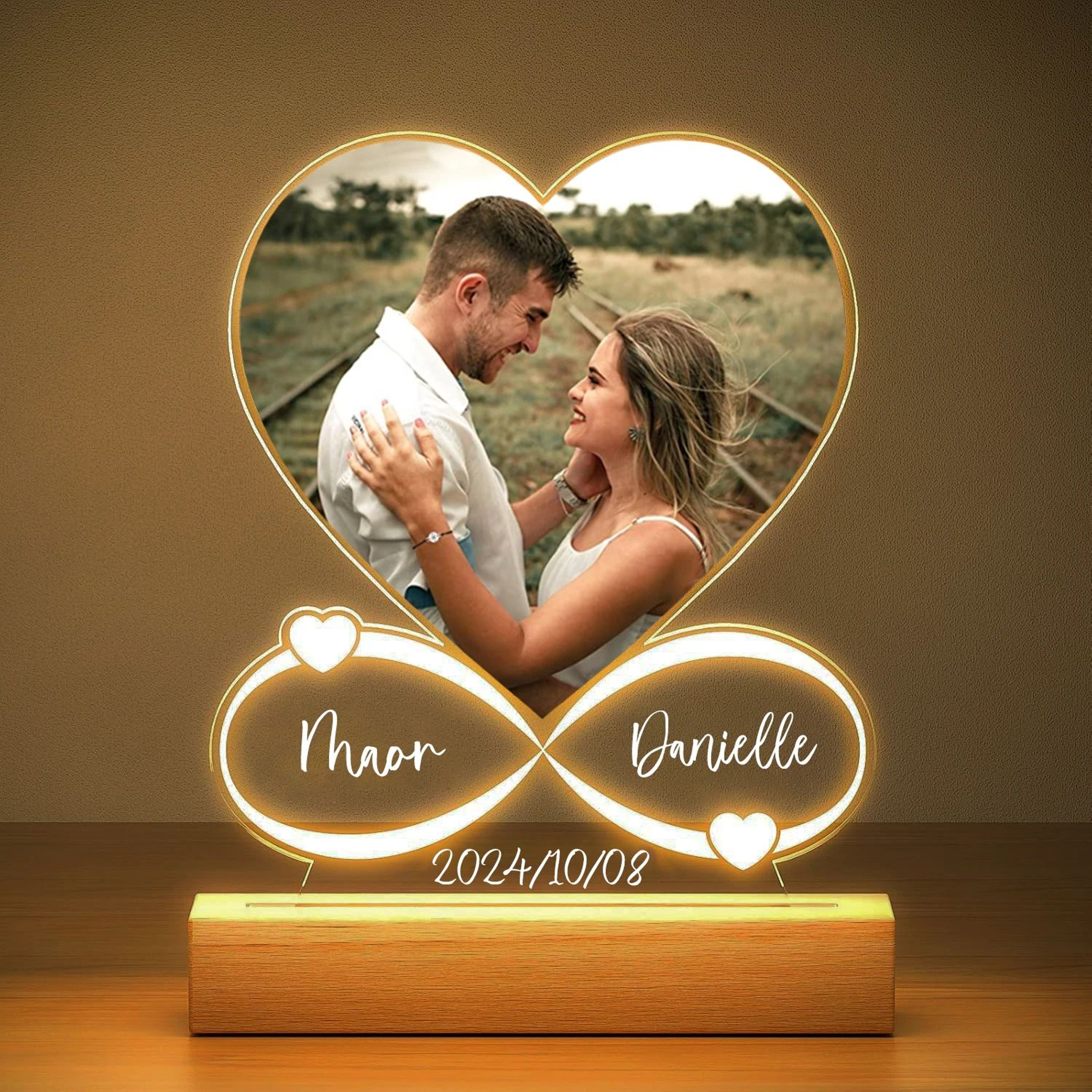 Personalized Acrylic Photo Frame For Couples Gift 4