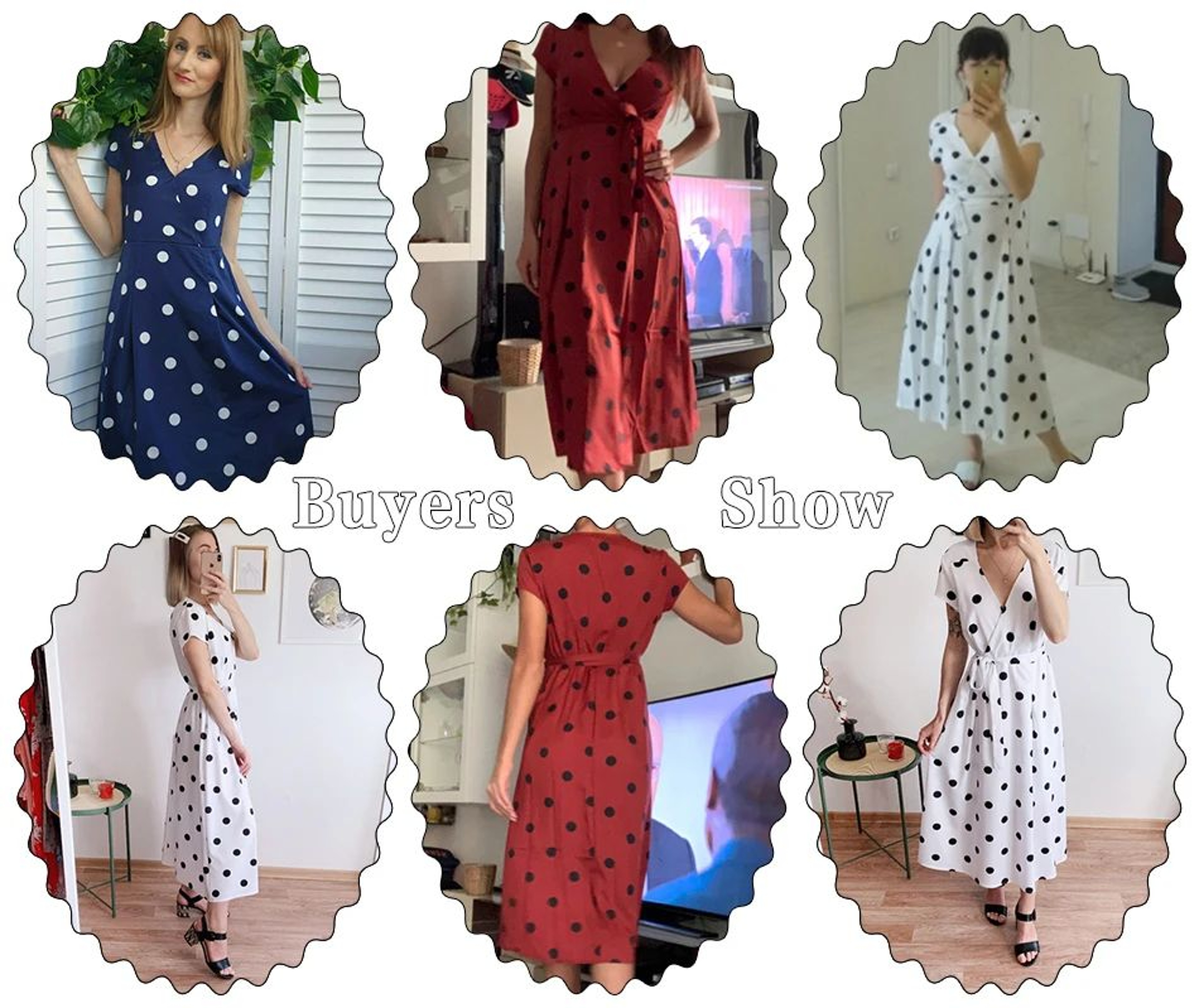 Women White Boho Polka Dot V Neck Summer Maxi Dress 2