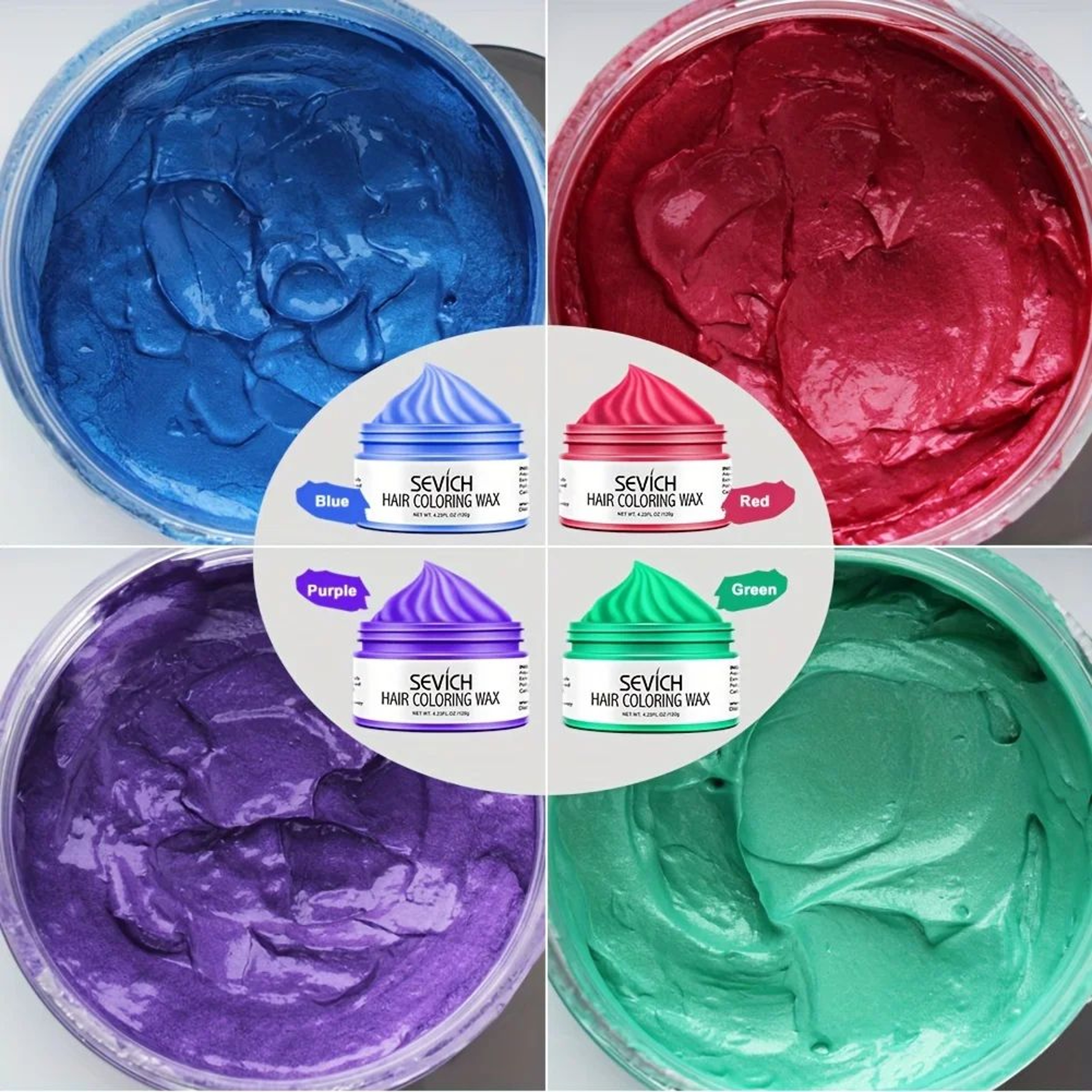 Sevich Temporary Hair Color Wax Washable Styling Cream 2