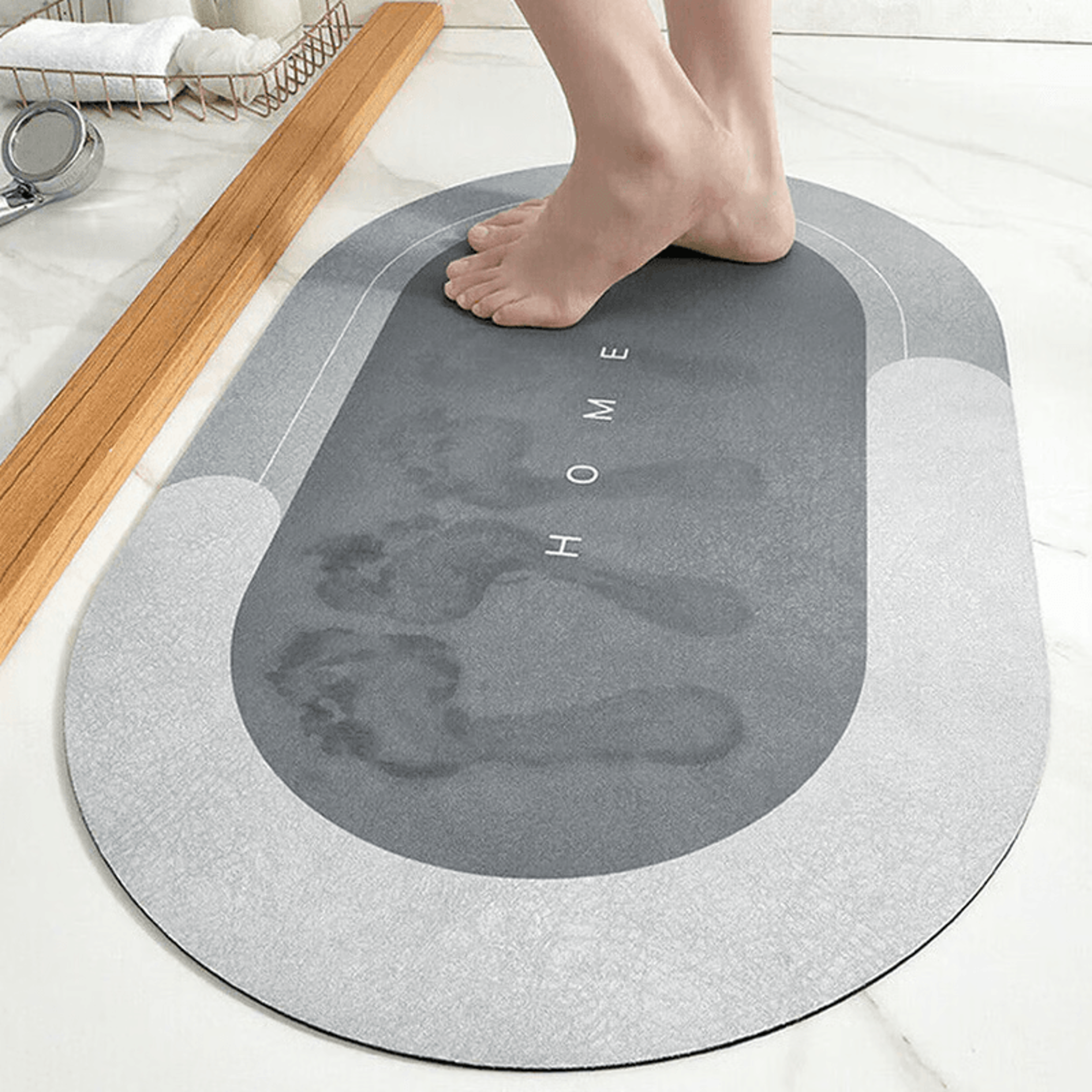 Super Absorbent Bathroom Mat  NonSlip Quick Dry Shower Floor Rug 6