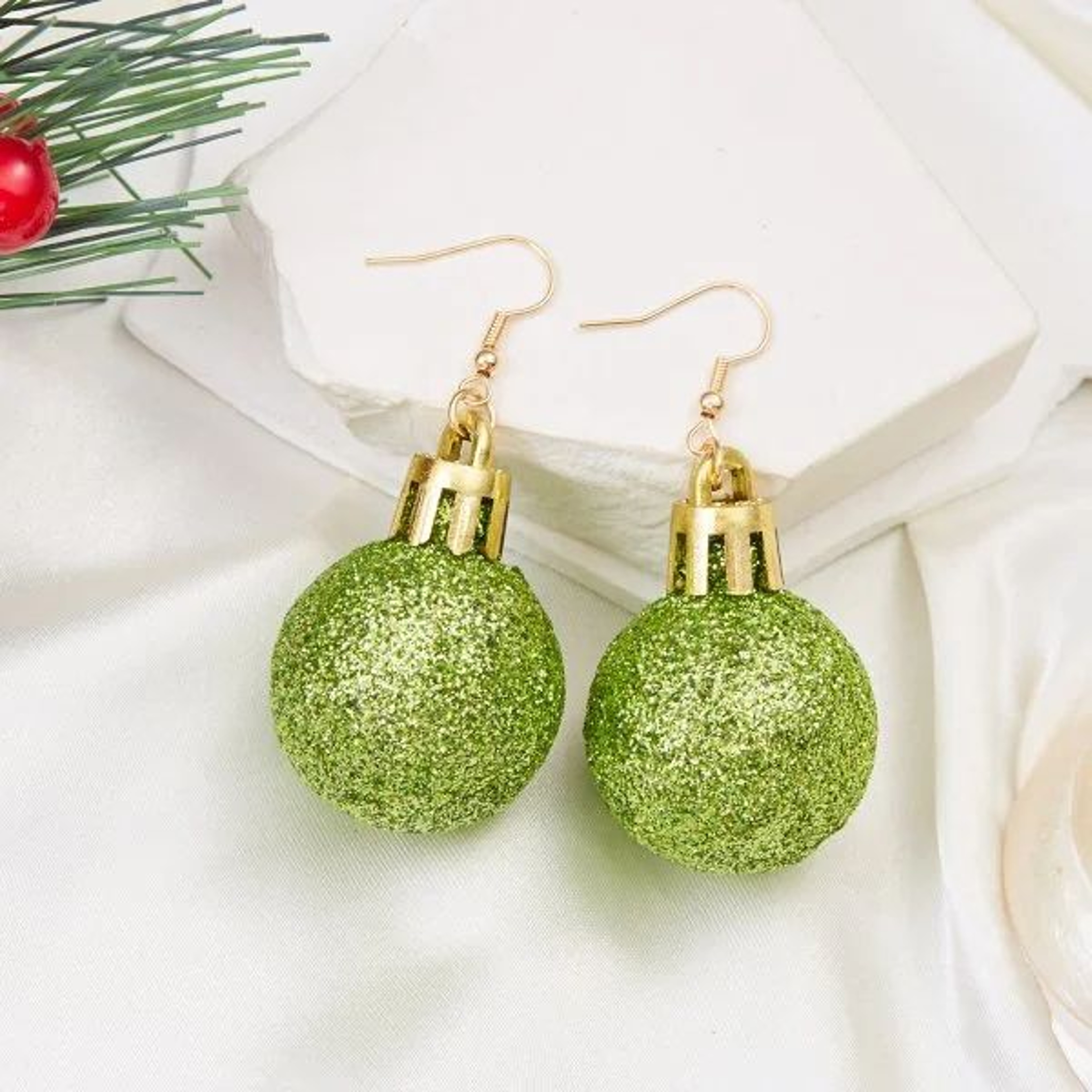 Christmas Snowflake Star Ball Bulb Dangle Earrings 19