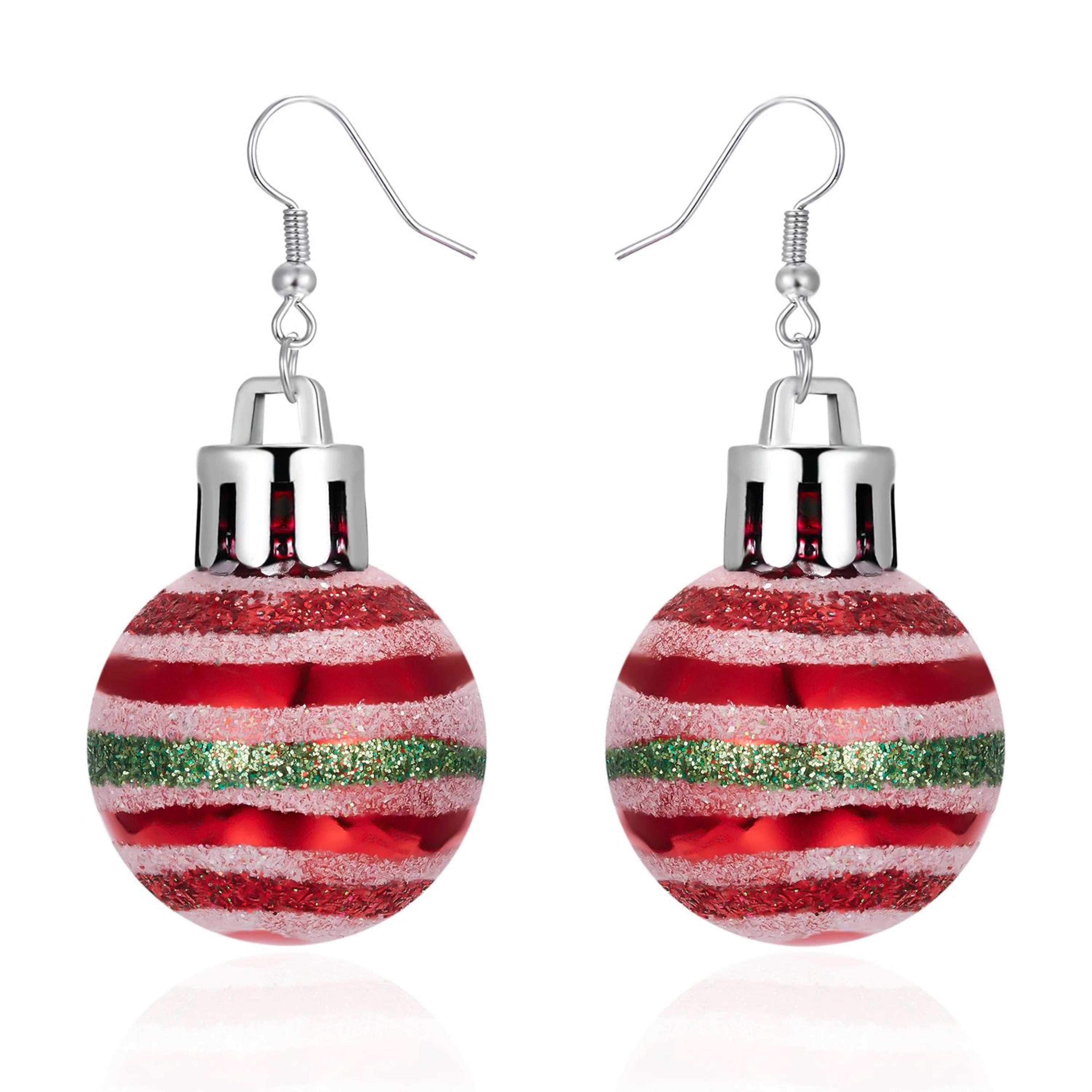 Christmas Snowflake Star Ball Bulb Dangle Earrings 15