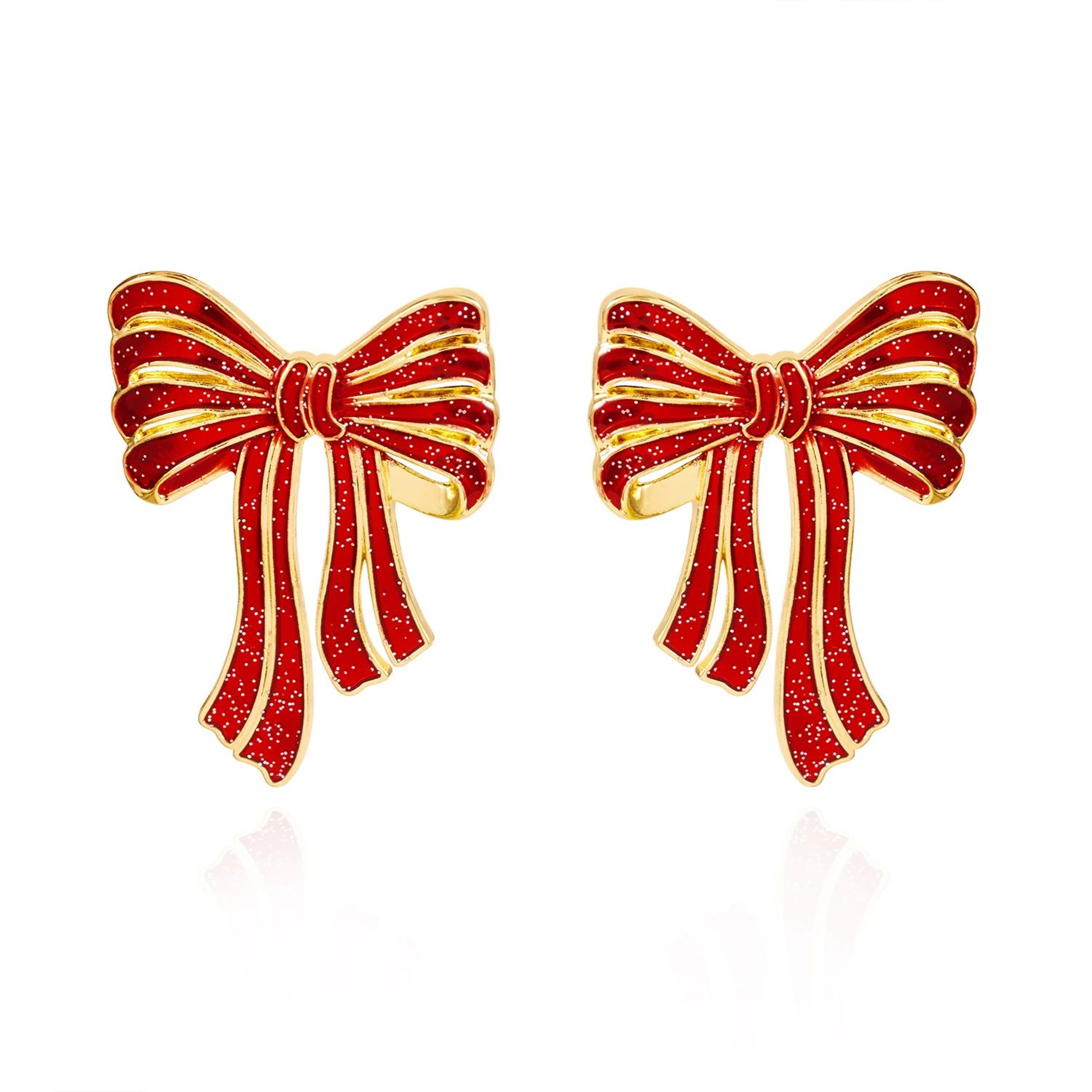 Rhinestone Snowman Christmas Drop Earrings 5