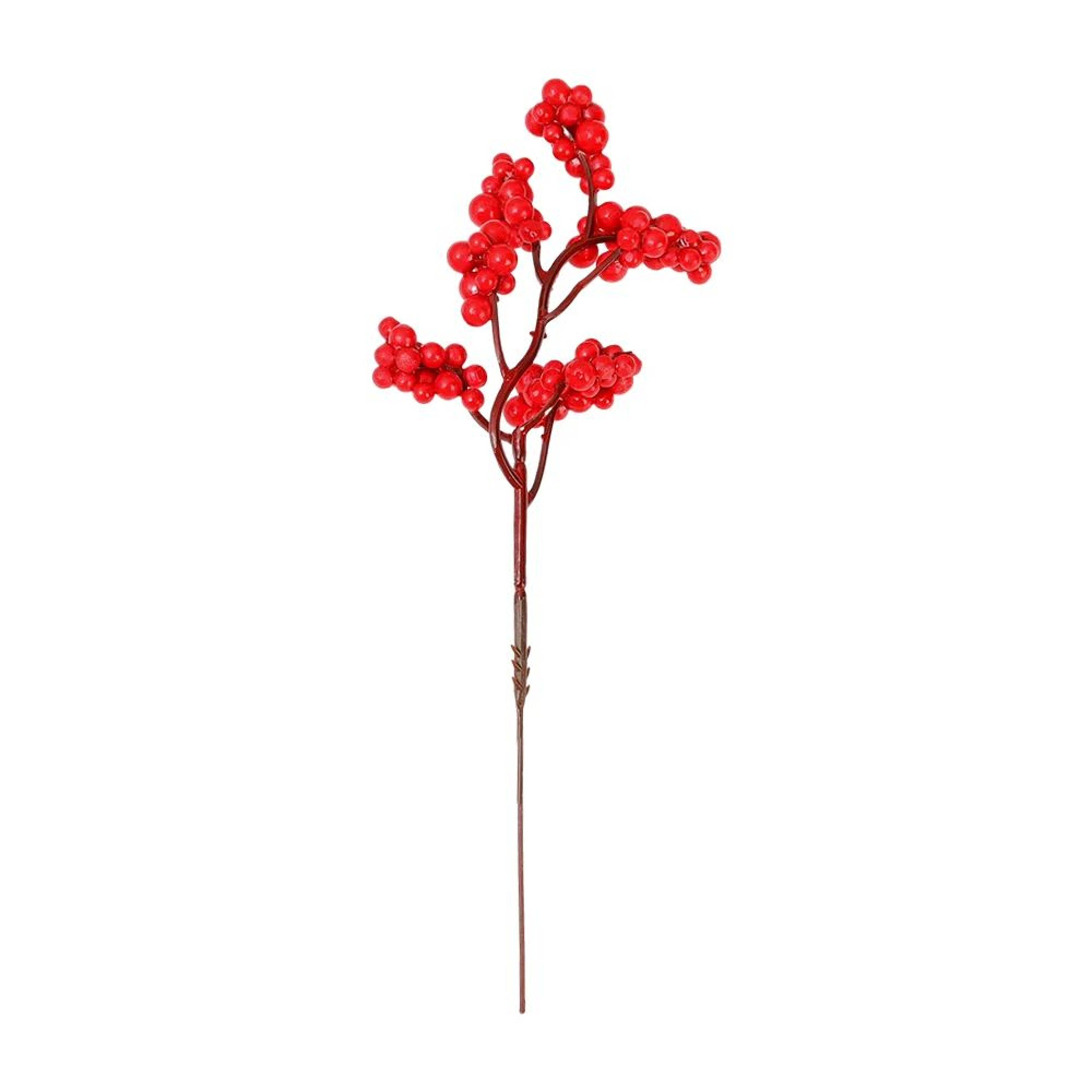 Artificial Red Berry Stems For Christmas Crafts 7
